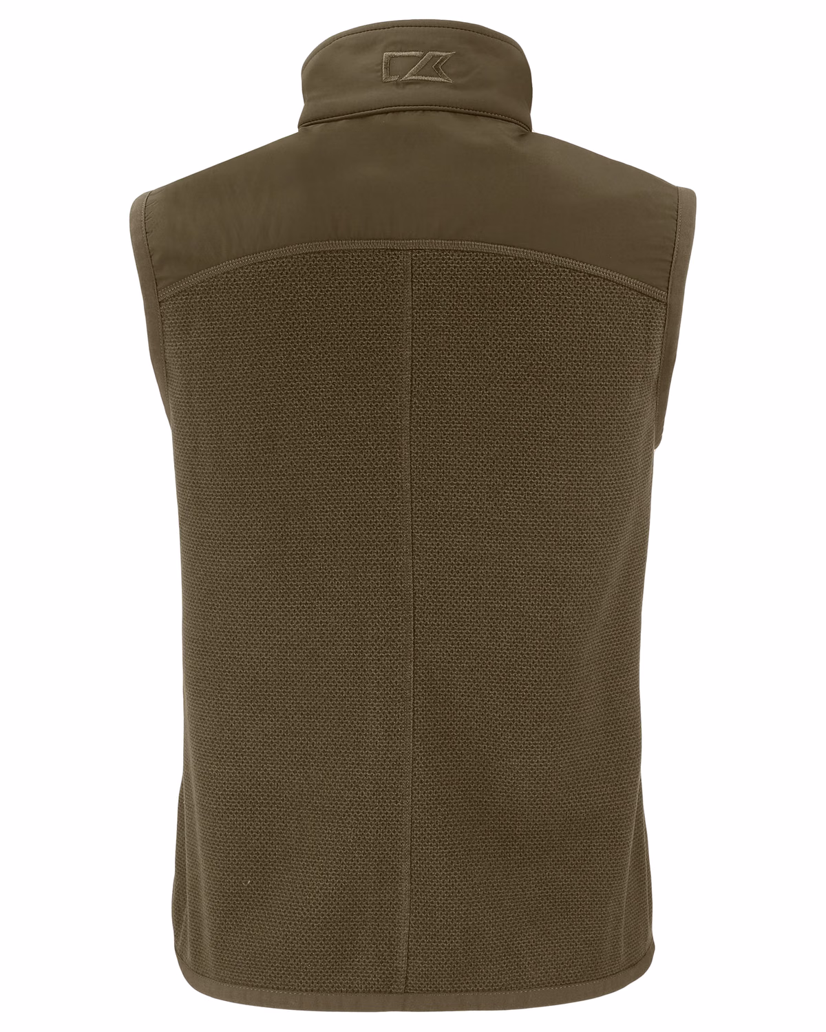 Custom Cutter & Buck Hunts Point Recycled Fleece Womens Hybrid Full Zip Vest — Poplar flat front