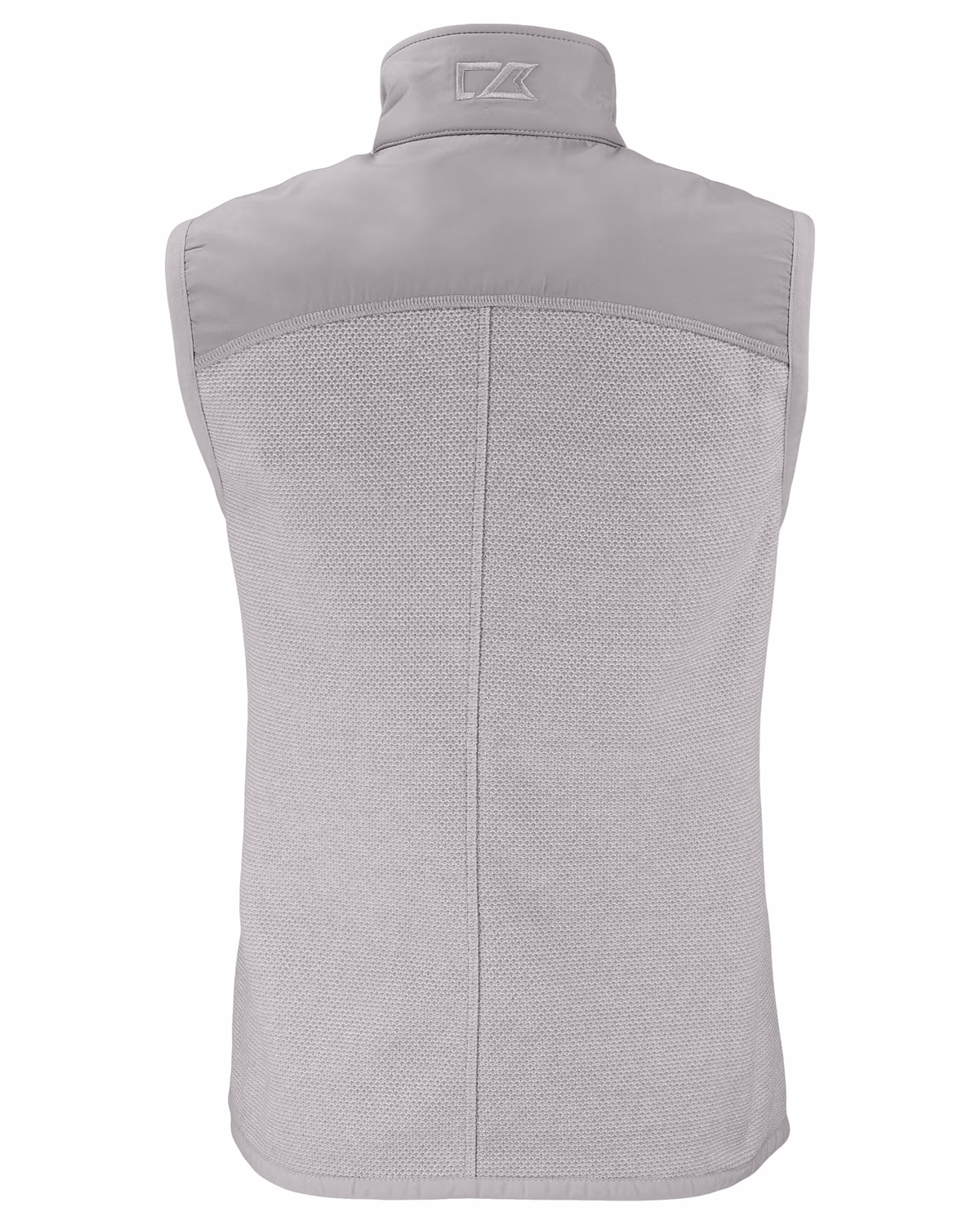 Custom Cutter & Buck Hunts Point Recycled Fleece Womens Hybrid Full Zip Vest — Polished flat front