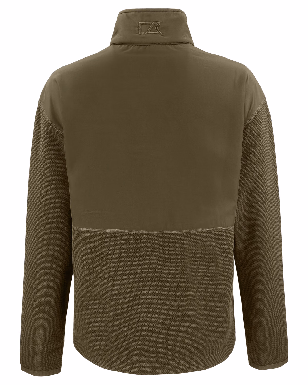 Custom Cutter & Buck Hunts Point Recycled Fleece Womens Hybrid Full Zip Jacket — Poplar flat front