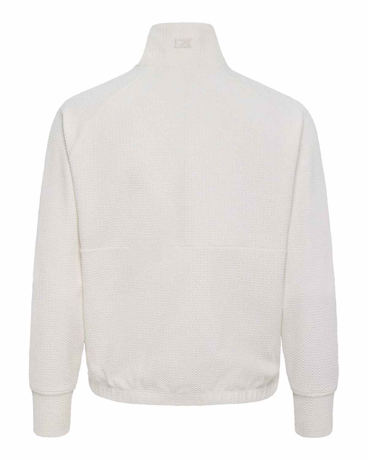 Custom Cutter & Buck Drift Epic Versatility Recycled Textured Knit Women's Snap Pullover — Shell flat front