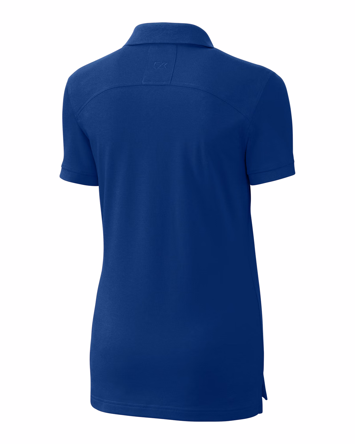 Custom Cutter & Buck Advantage Recycled Cotton-Blend Pique Womens Polo — Tour Blue flat front