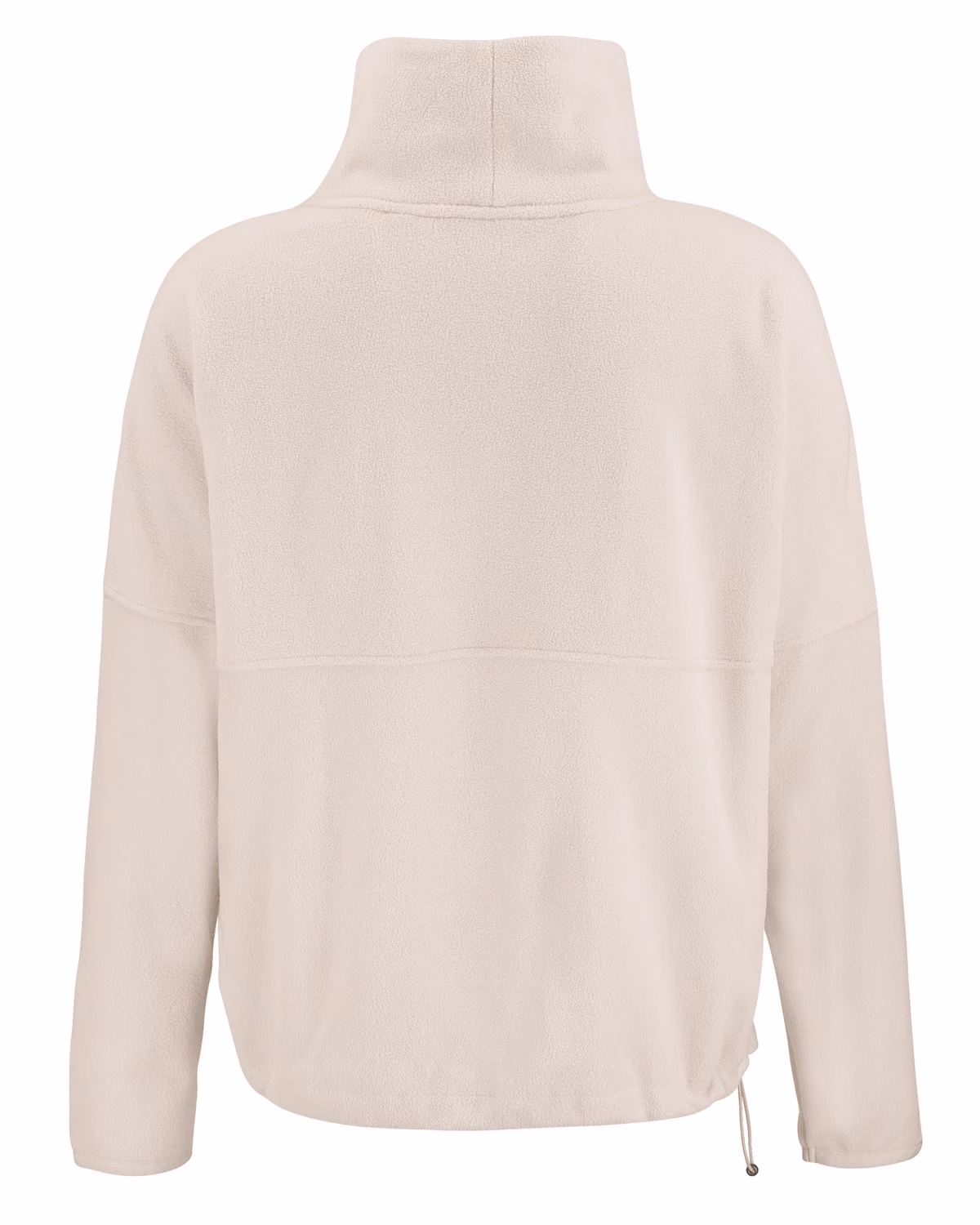 Custom Cutter & Buck Woodland Epic Versatility Recycled Fleece Womens Funnel Neck Pullover Jacket — Wheat flat front