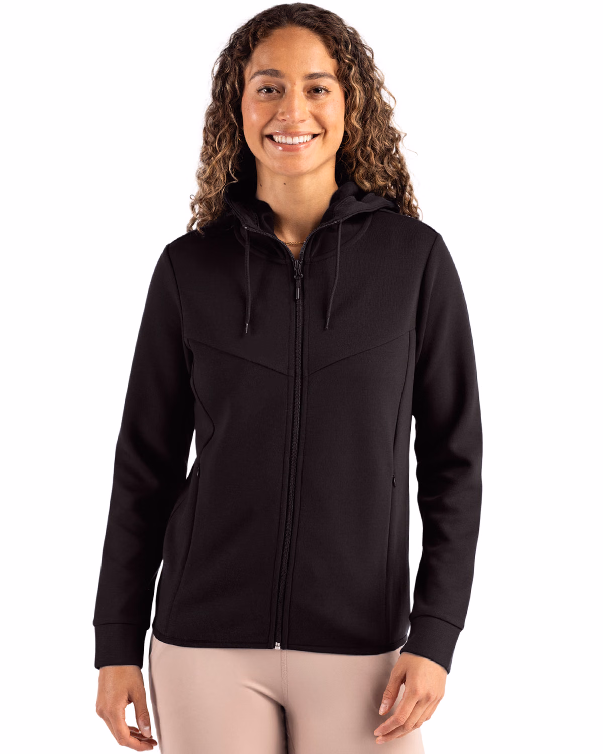 Custom Clique Haven Recycled Womens Full Zip Hooded Sweatshirt