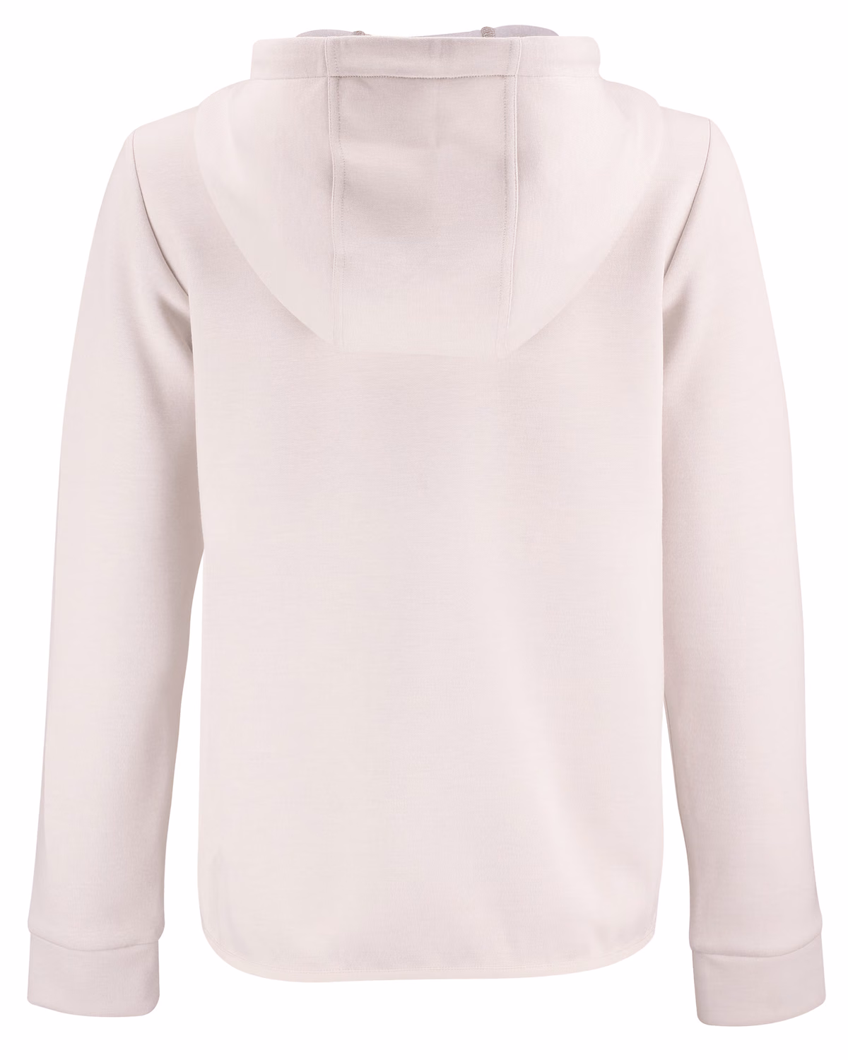 Custom Clique Haven Recycled Womens Full Zip Hooded Sweatshirt — Fog flat front