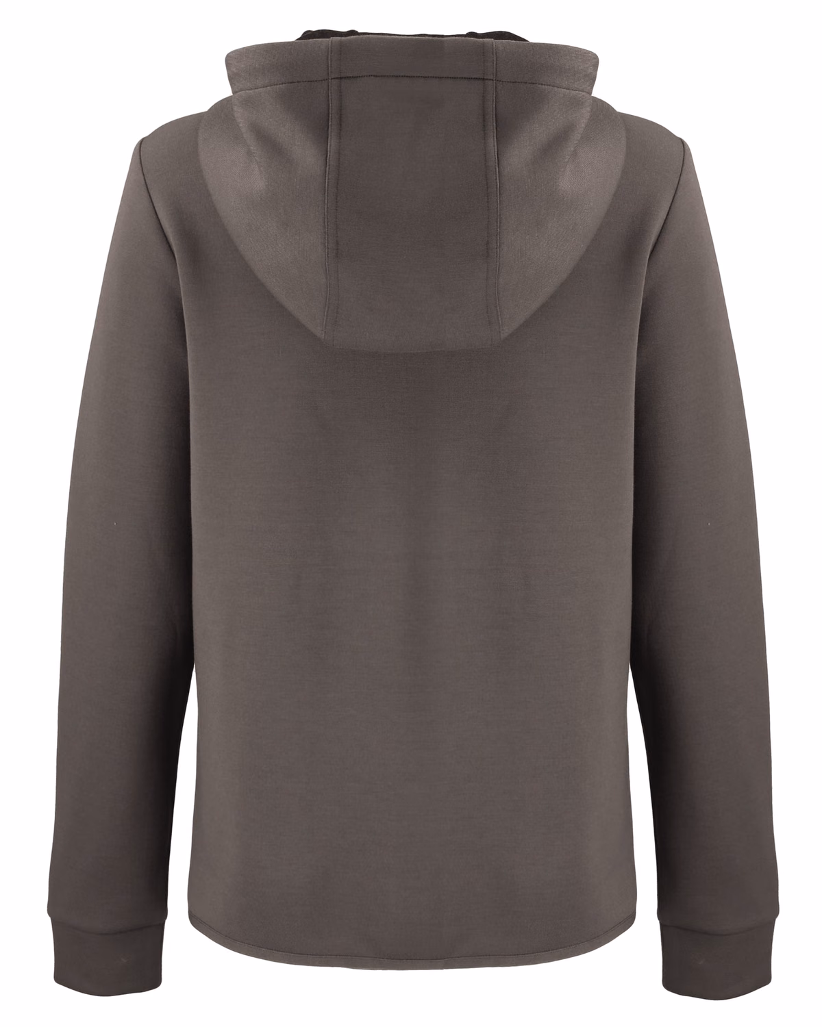 Custom Clique Haven Recycled Womens Full Zip Hooded Sweatshirt — Pure Slate flat front