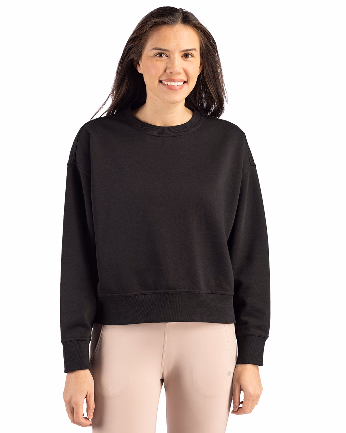 Custom Clique Drive Recycled Womens Crewneck Sweatshirt
