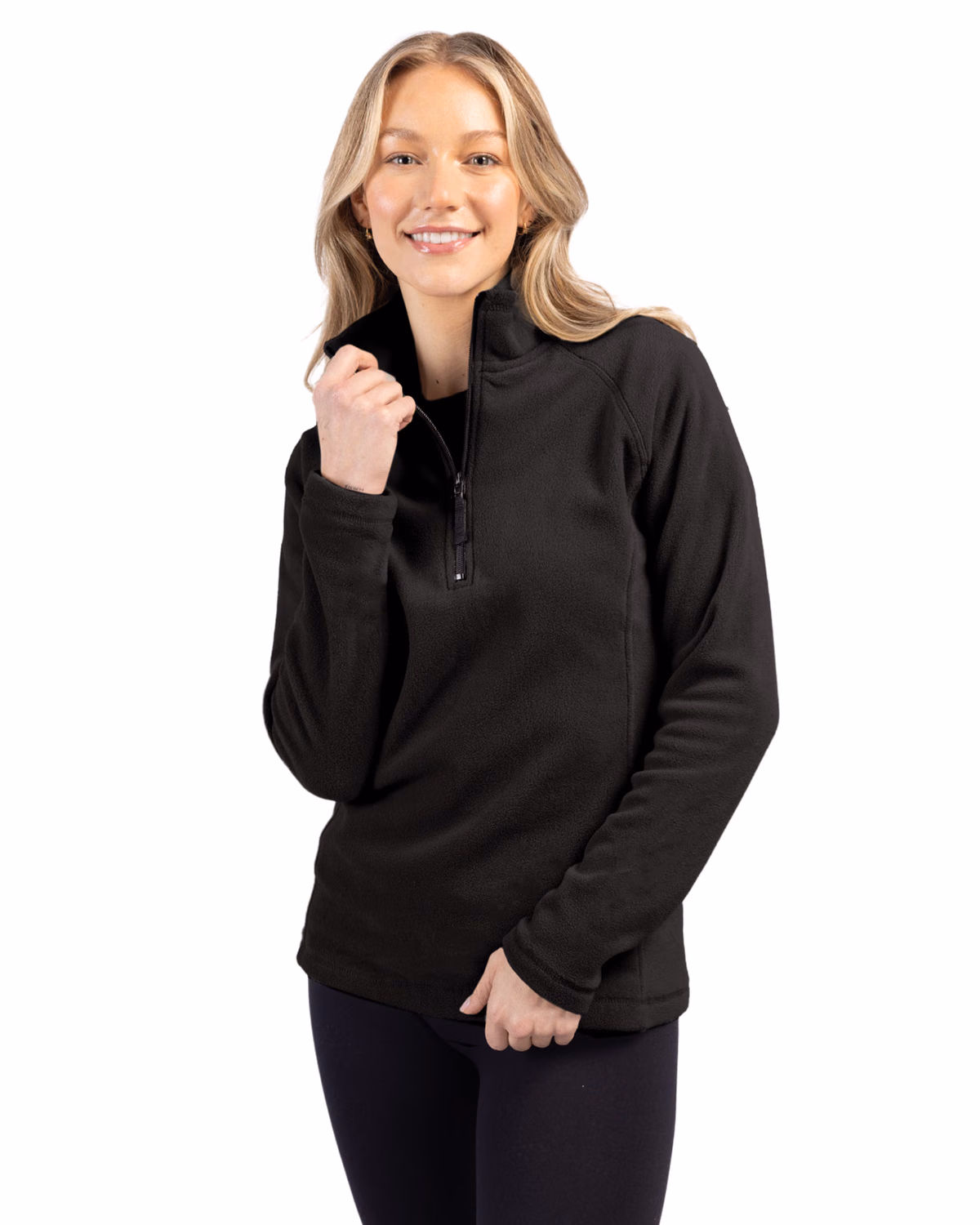 Custom Clique Summit Performance Fleece Womens Half Zip Jacket