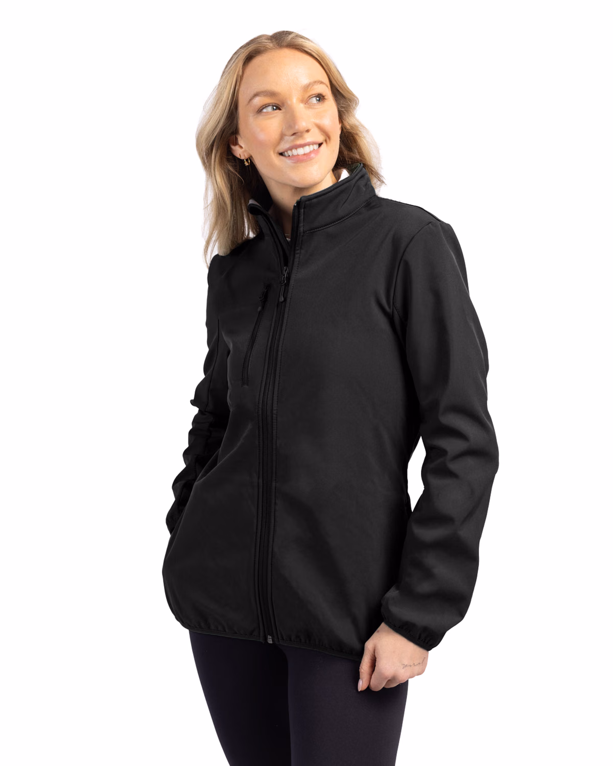 Custom Clique Trail Recycled Stretch Softshell Womens Full Zip Jacket
