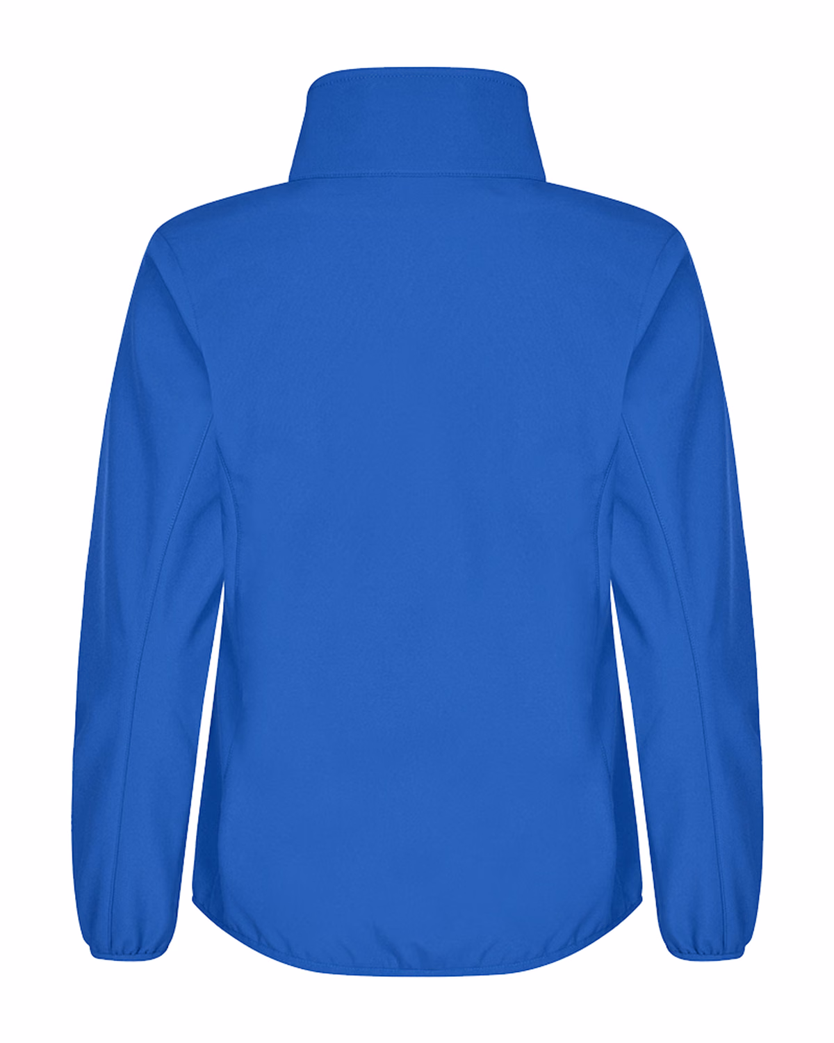 Custom Clique Trail Recycled Stretch Softshell Womens Full Zip Jacket — Royal Blue flat front