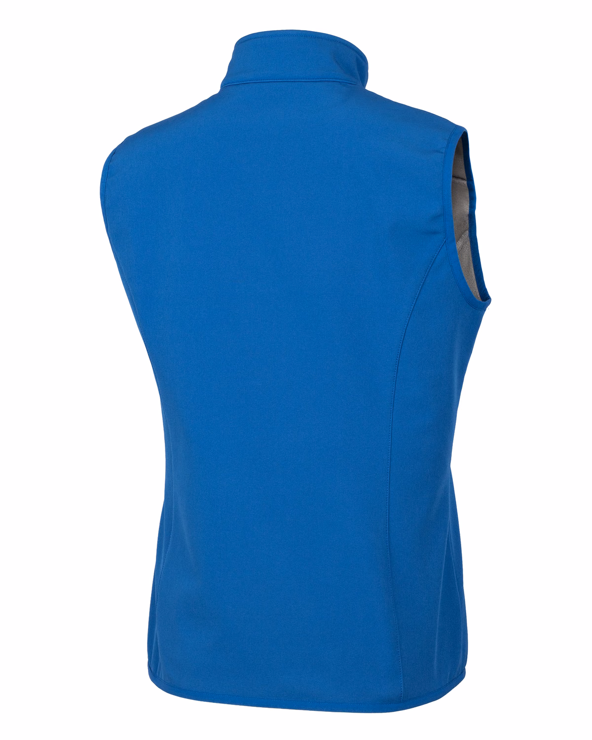 Custom Clique Trail Recycled Stretch Softshell Womens Full Zip Vest — Royal Blue back