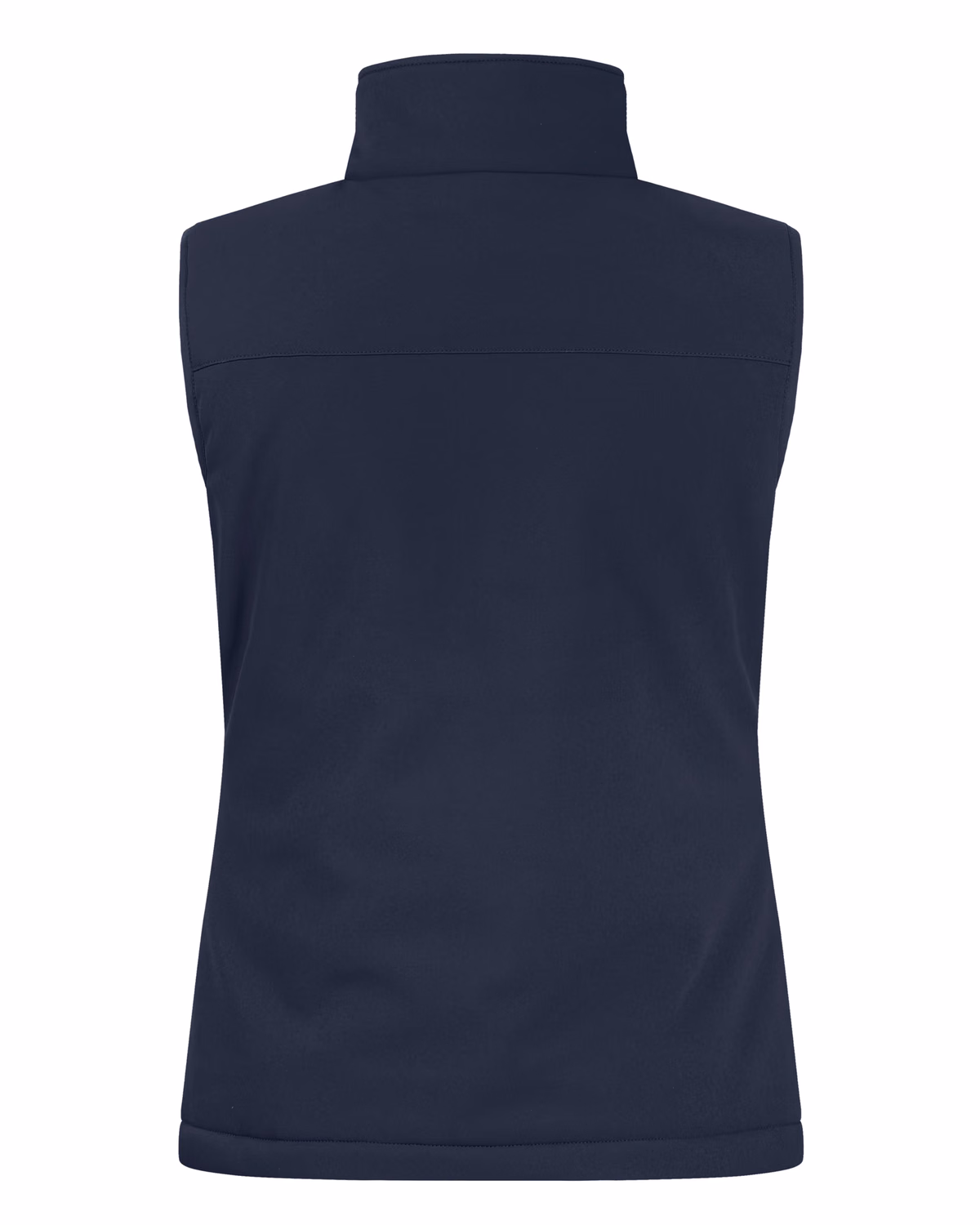 Custom Clique Equinox Insulated Softshell Womens Full Zip Vest — Dark Navy back