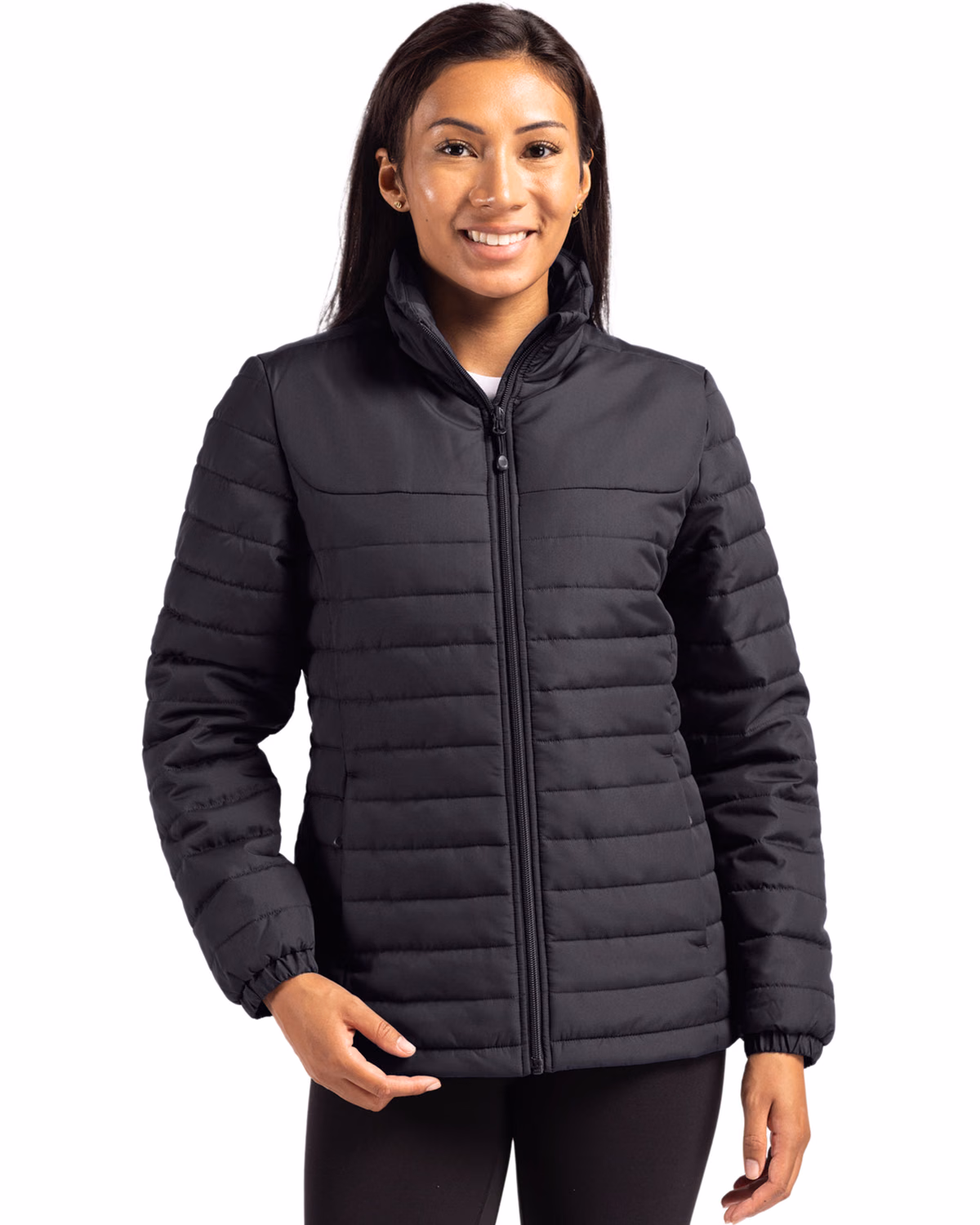 Custom Clique Elevation Recycled Insulated Puffer Womens Full Zip Jacket