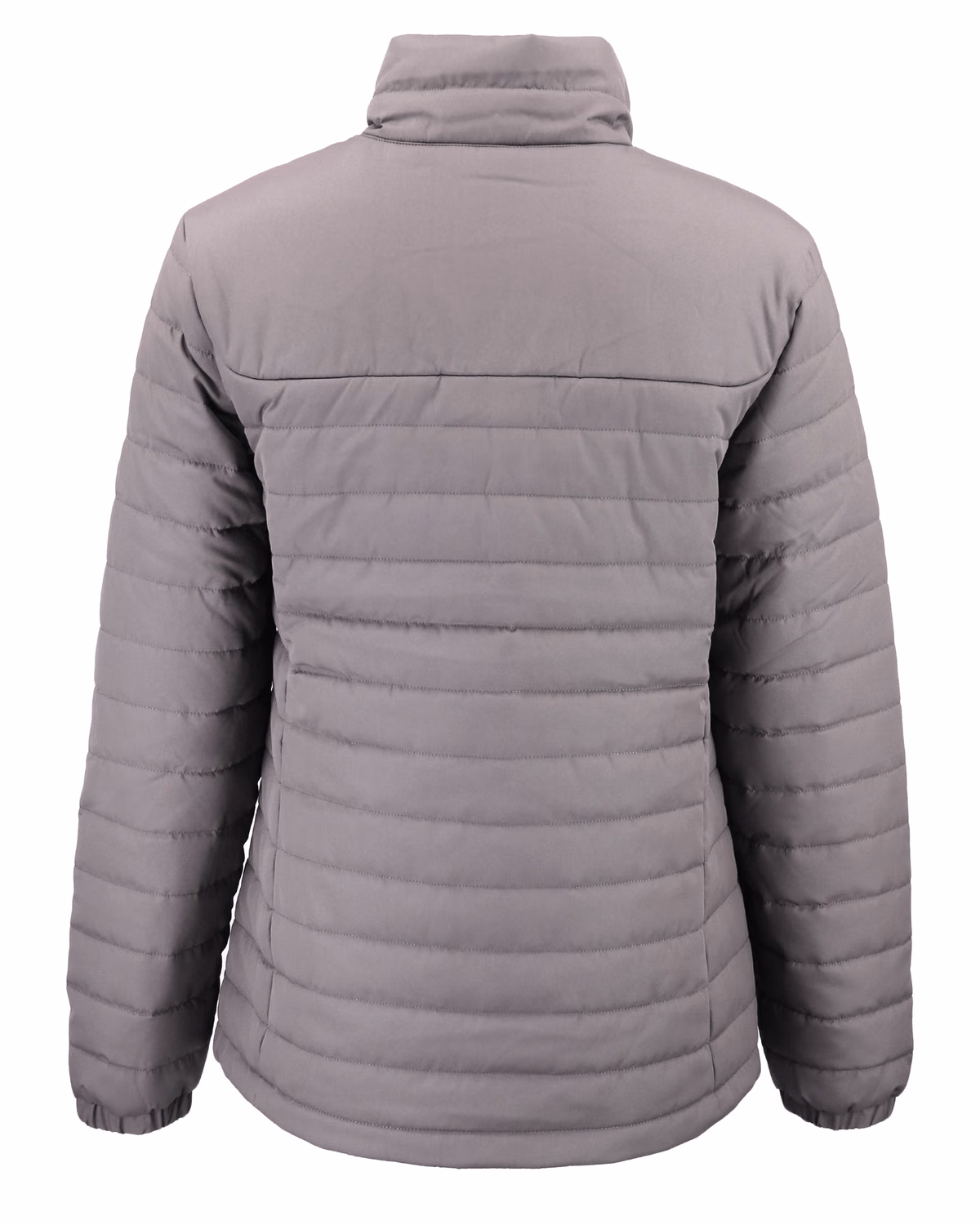 Custom Clique Elevation Recycled Insulated Puffer Womens Full Zip Jacket — Pure Slate flat front