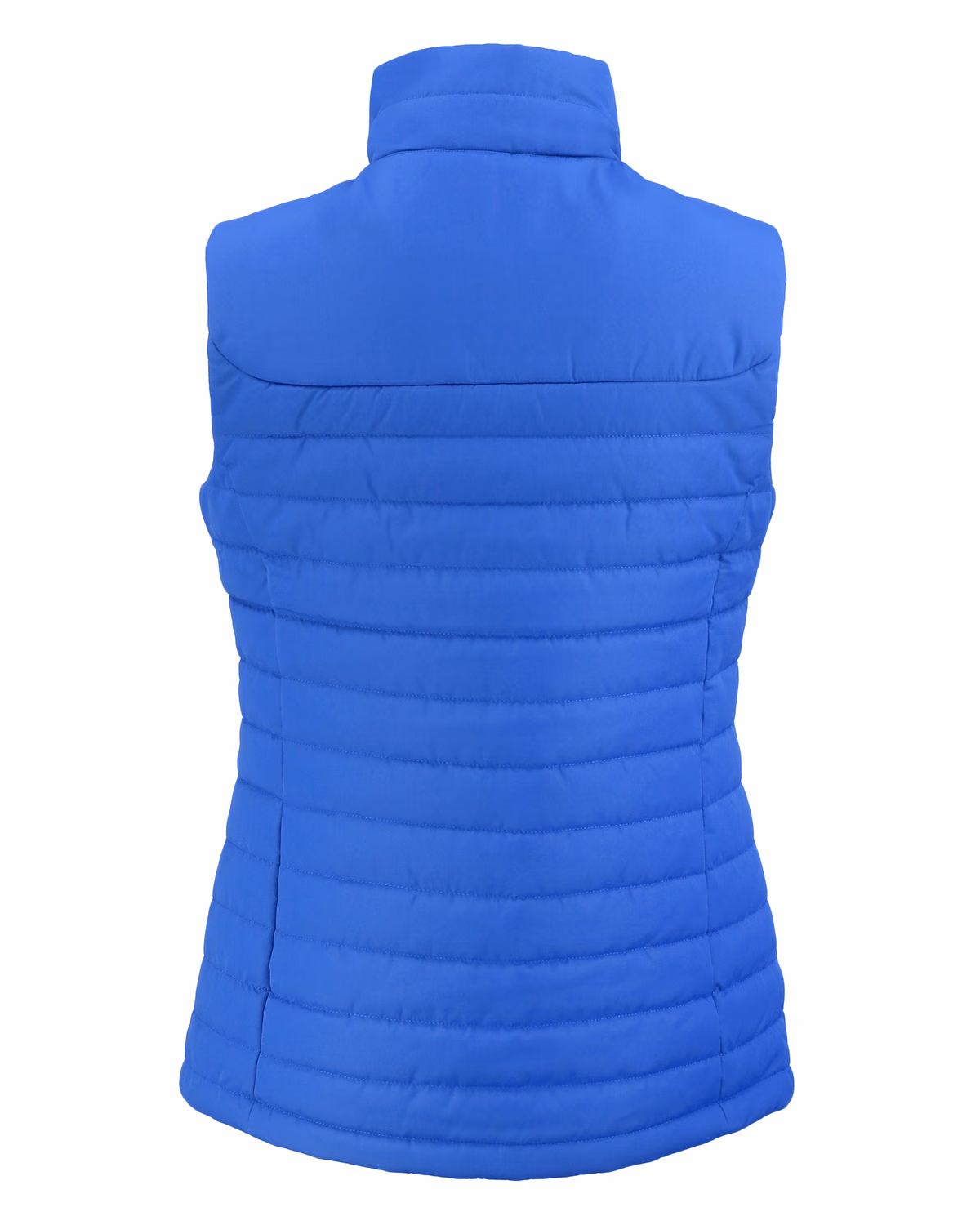 Custom Clique Elevation Recycled Insulated Puffer Womens Full Zip Vest — Royal Blue flat front