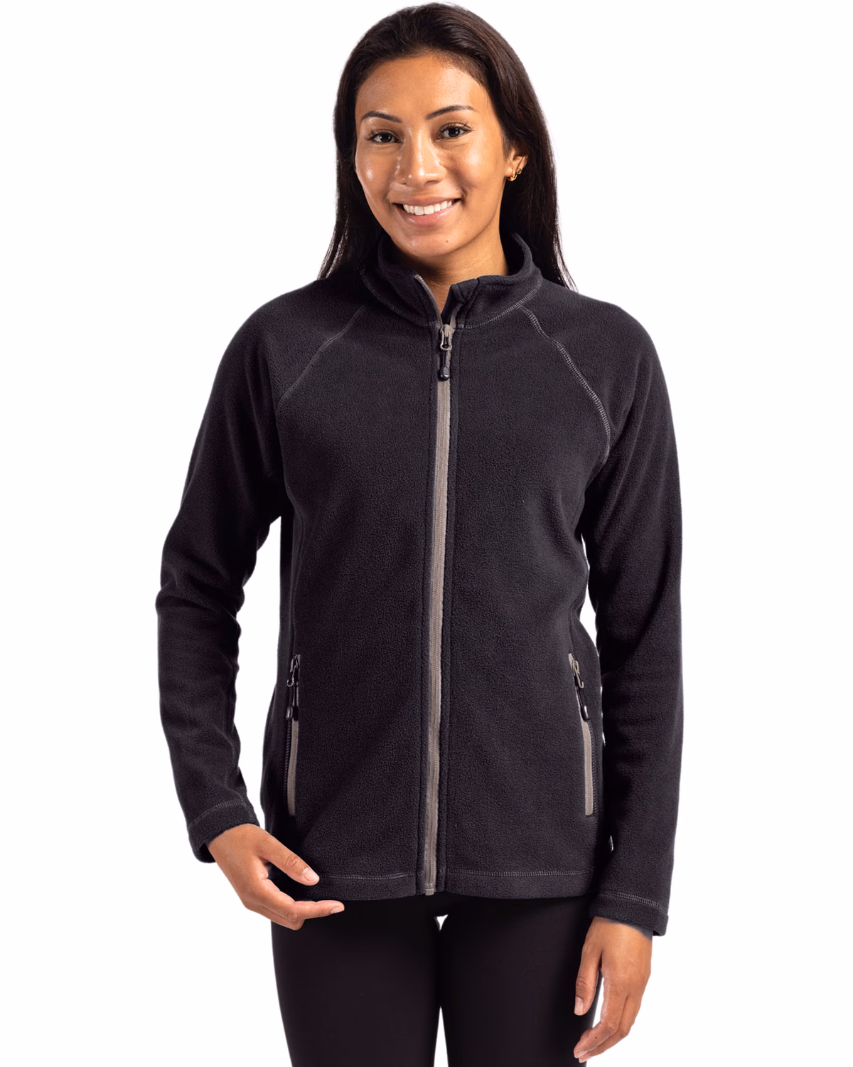 Custom Clique Powder Recycled Fleece Womens Full Zip Jacket