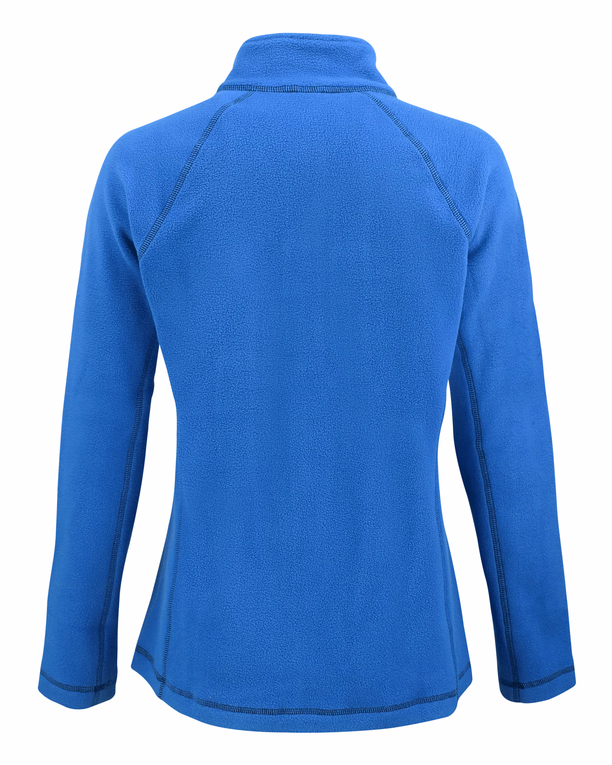 Custom Clique Powder Recycled Fleece Womens Full Zip Jacket — Royal Blue flat front