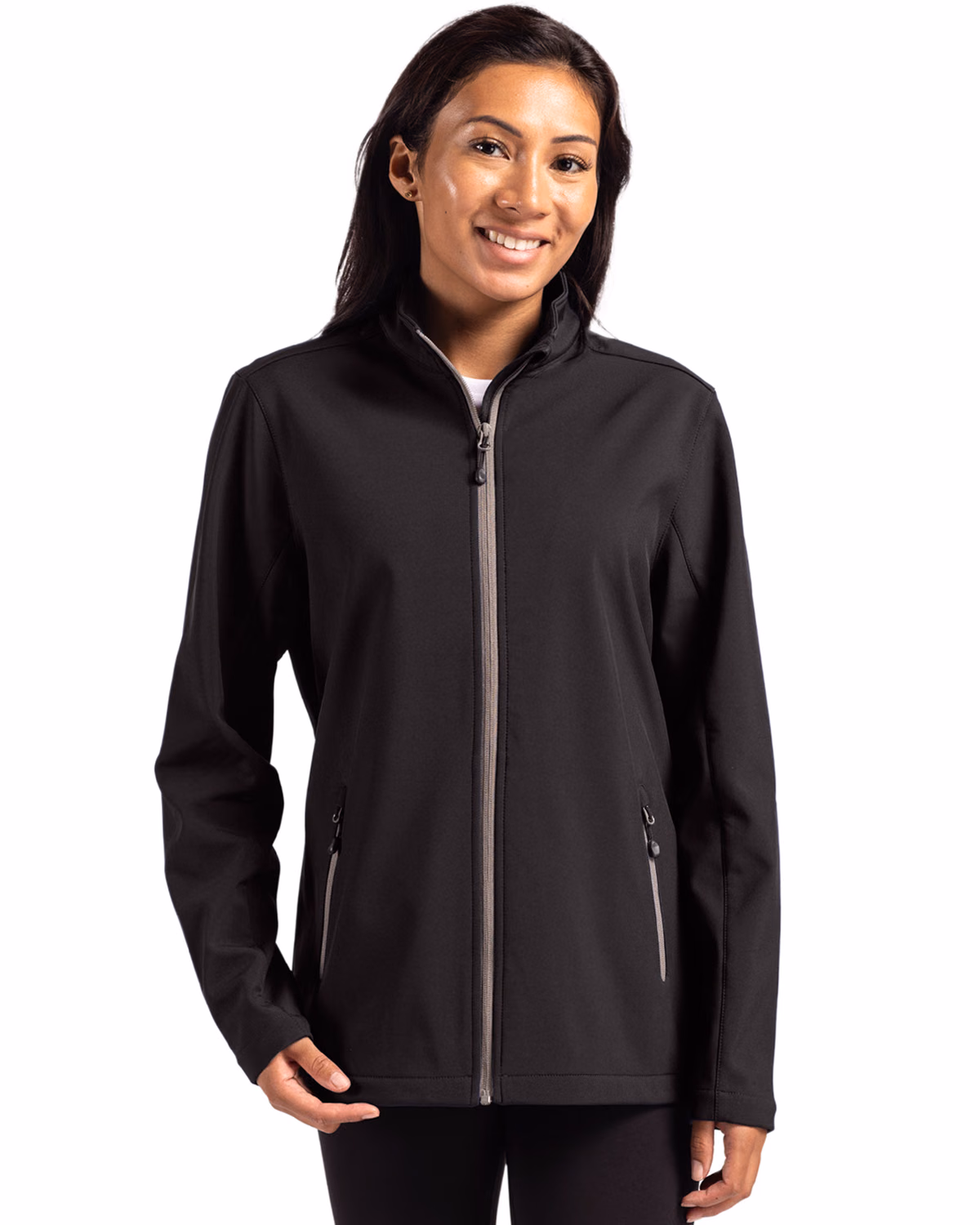 Custom Clique Tempo Recycled Stretch Softshell Womens Full Zip Jacket