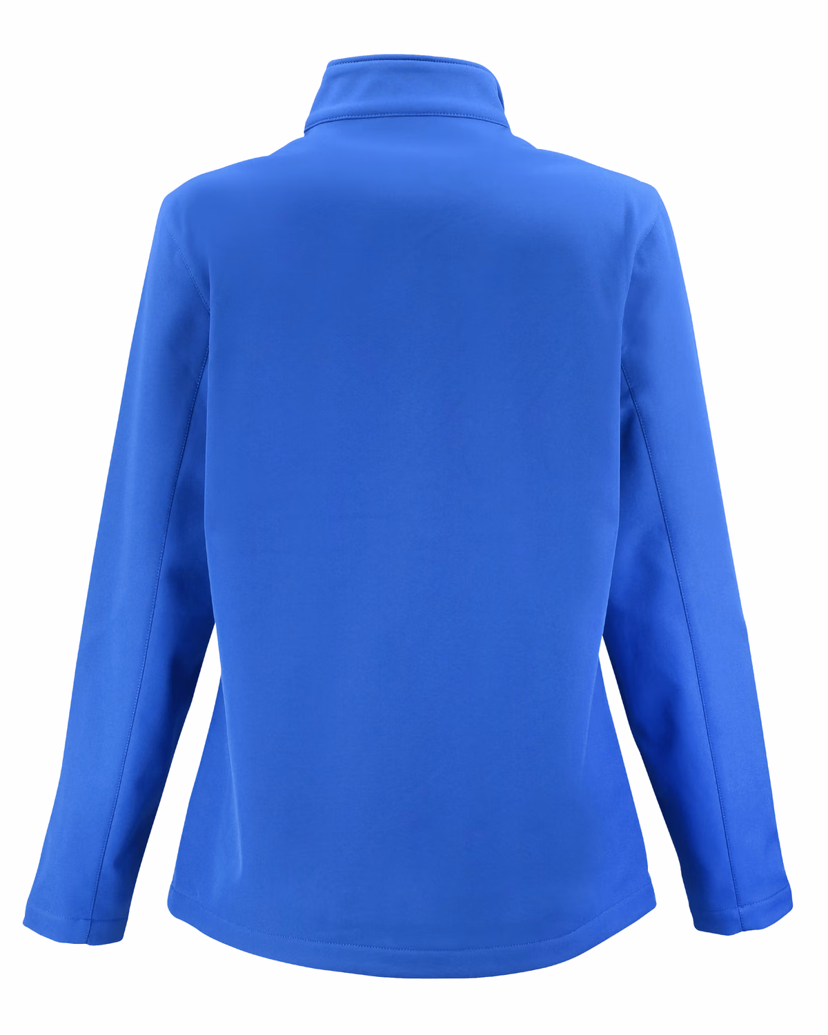 Custom Clique Tempo Recycled Stretch Softshell Womens Full Zip Jacket — Royal Blue/Black flat front