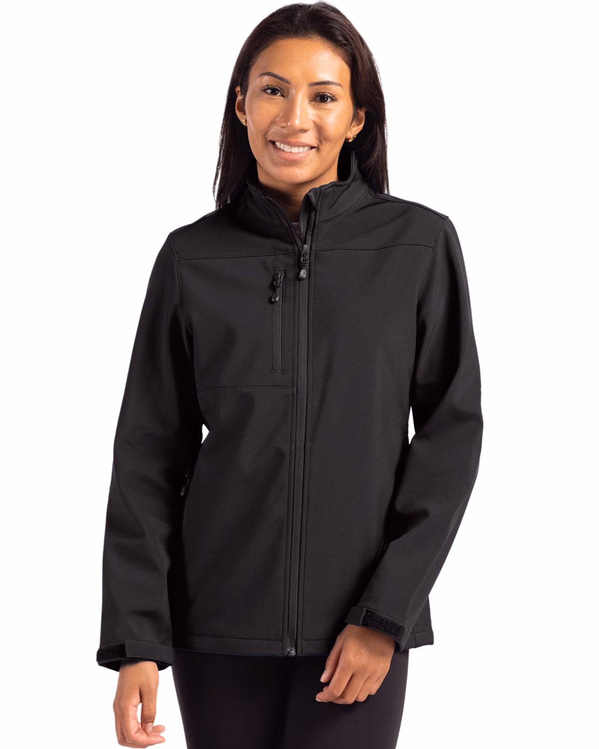 Custom Clique Tempest Recycled Waterproof Stretch Softshell Womens Full Zip Jacket