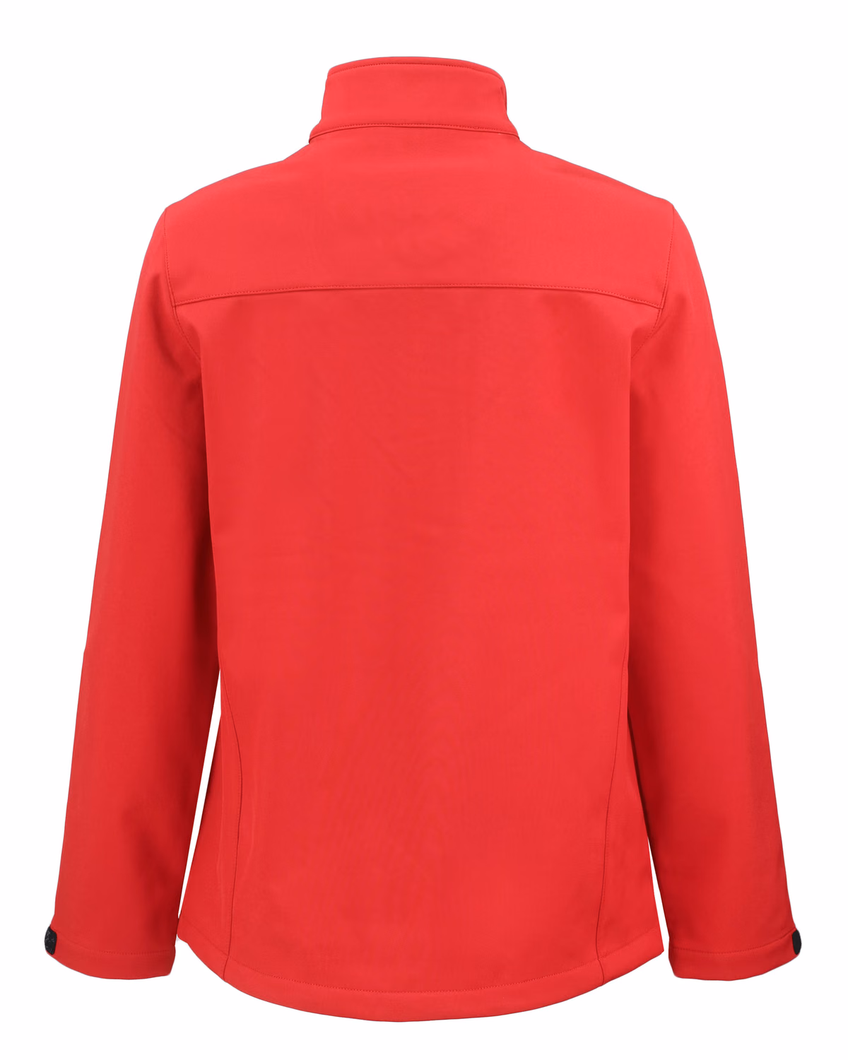 Custom Clique Tempest Recycled Waterproof Stretch Softshell Womens Full Zip Jacket — Red flat front