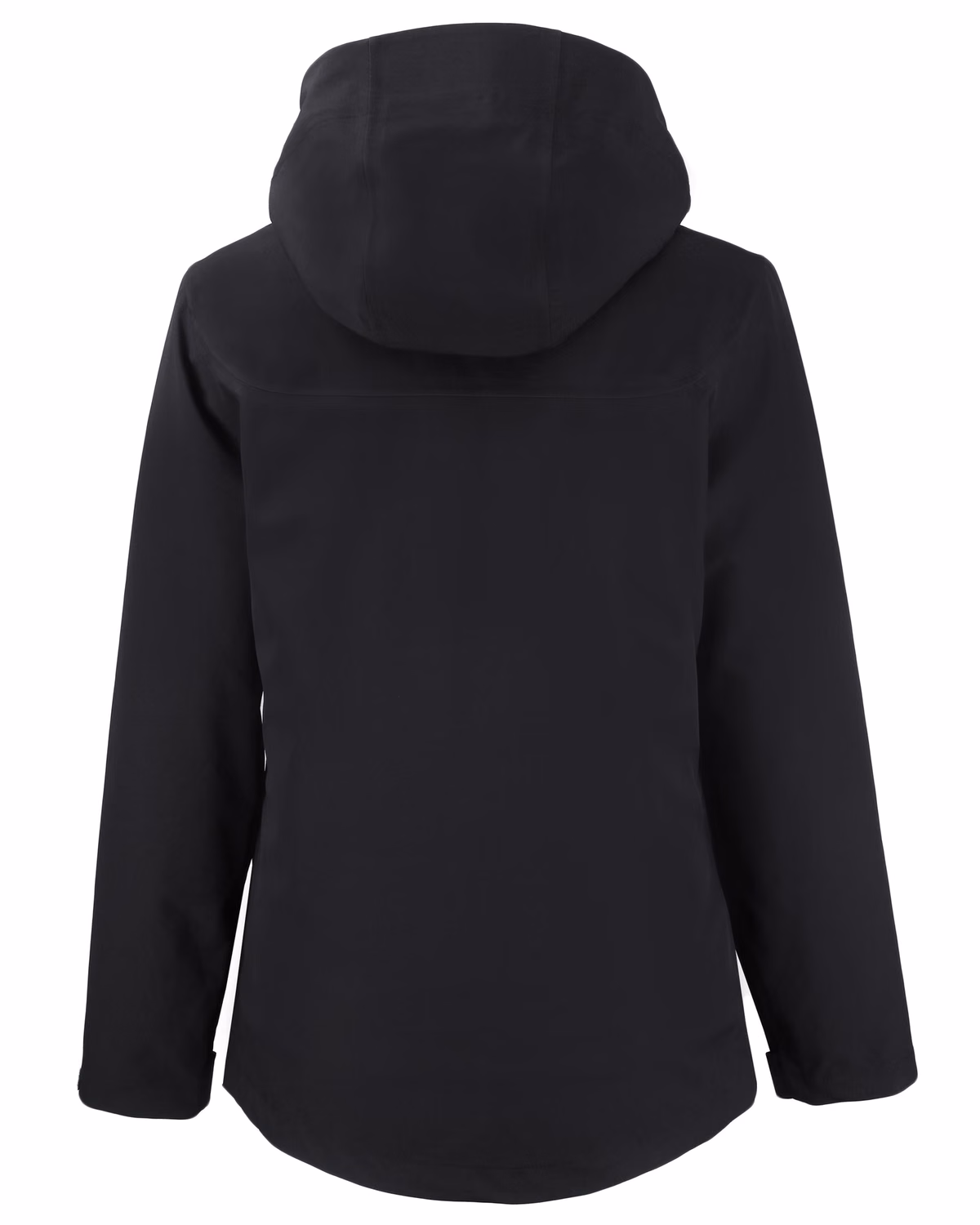 Custom Clique Cornice Recycled 3-in-1 Waterproof System Womens Full Zip Parka — Black flat front