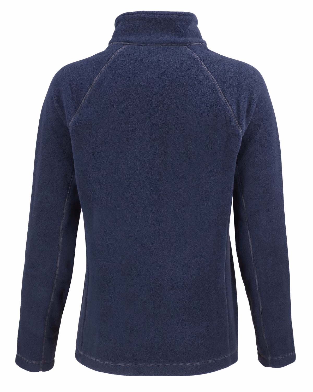 Custom Clique Powder Recycled Fleece Womens Quarter Zip Jacket — Dark Navy flat front