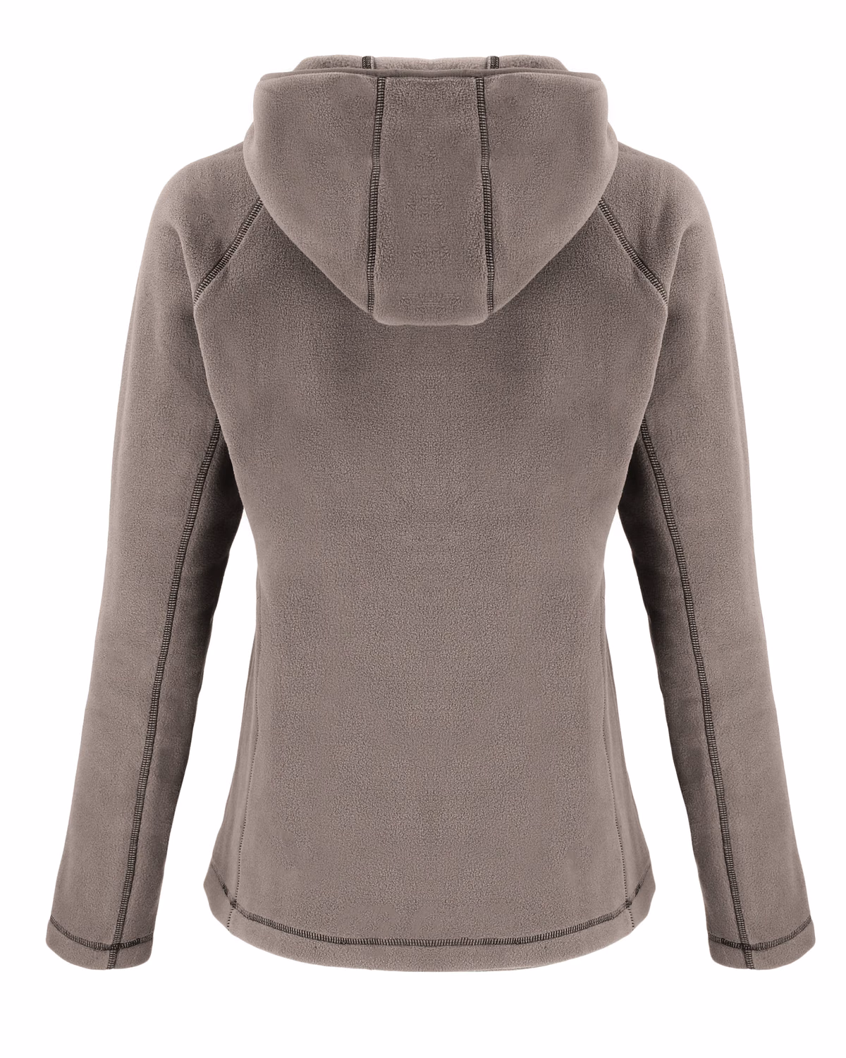 Custom Clique Powder Recycled Fleece Womens Half Zip Sweatshirt — Pure Slate flat front