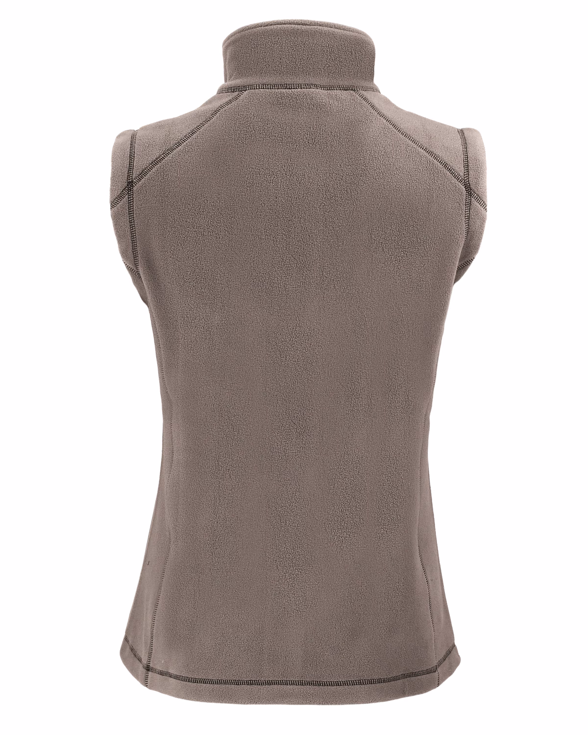 Custom Clique Powder Recycled Fleece Womens Full Zip Vest — Pure Slate flat front