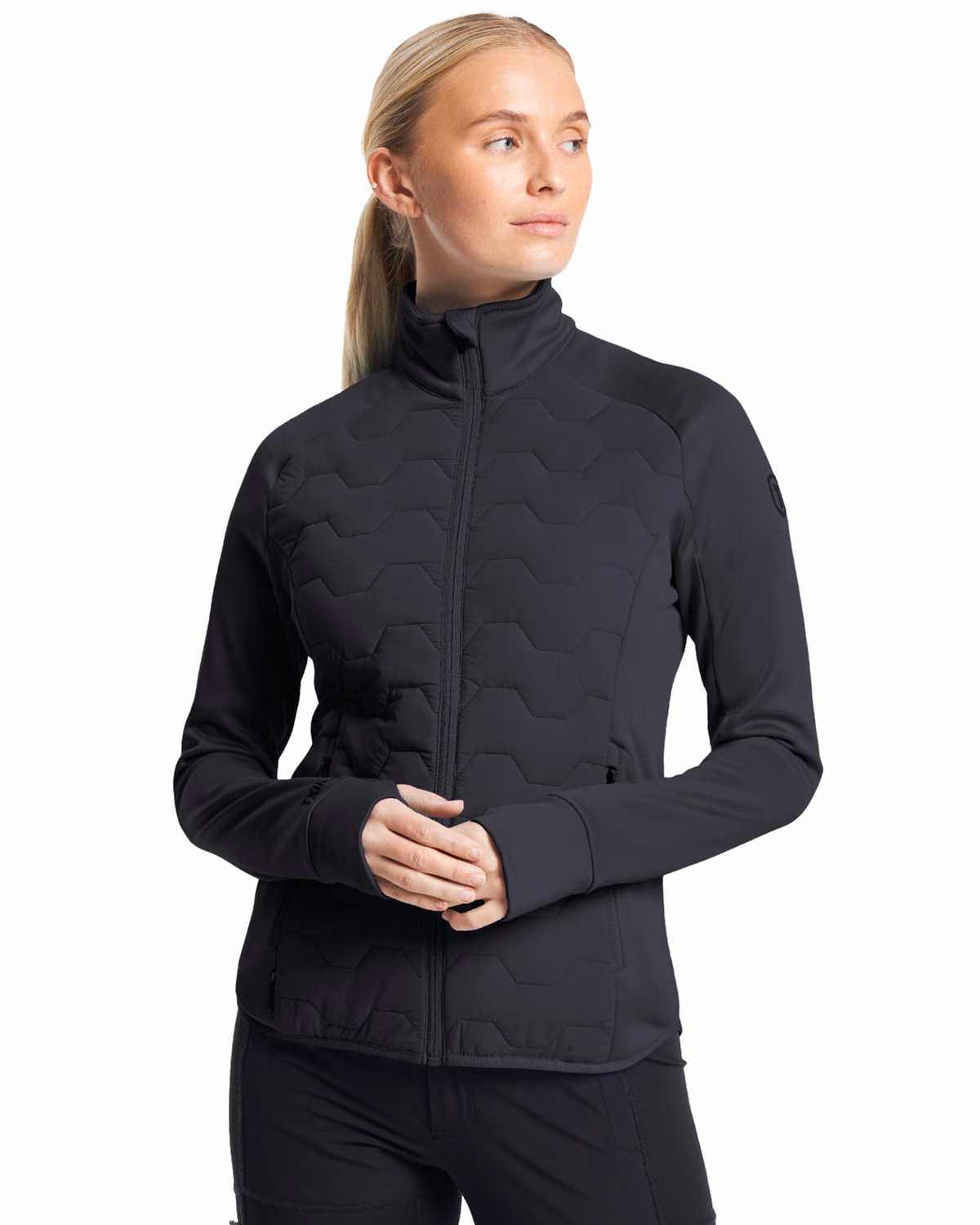 Custom Tenson Txlite Solvik Recycled Hybrid Midlayer Womens Full Zip
