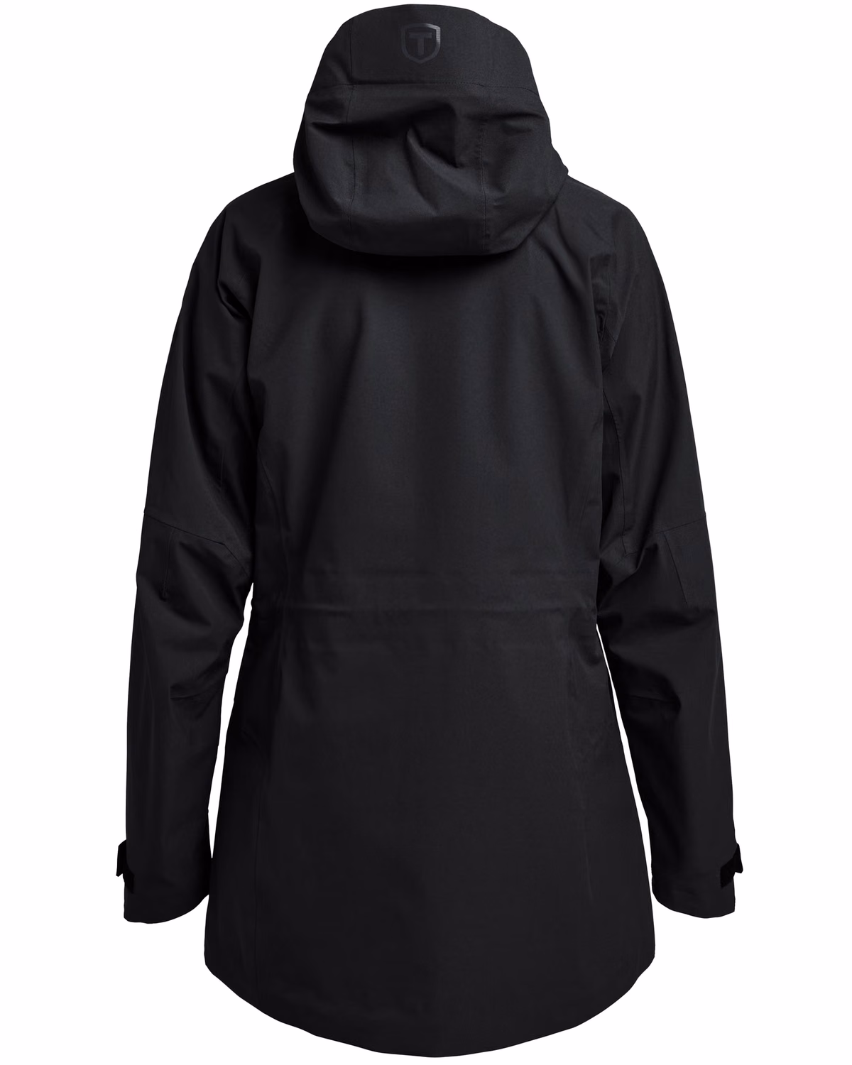 Custom Tenson Txlite Storm Recycled Waterproof Womens Shell Jacket — Tenson Black flat front