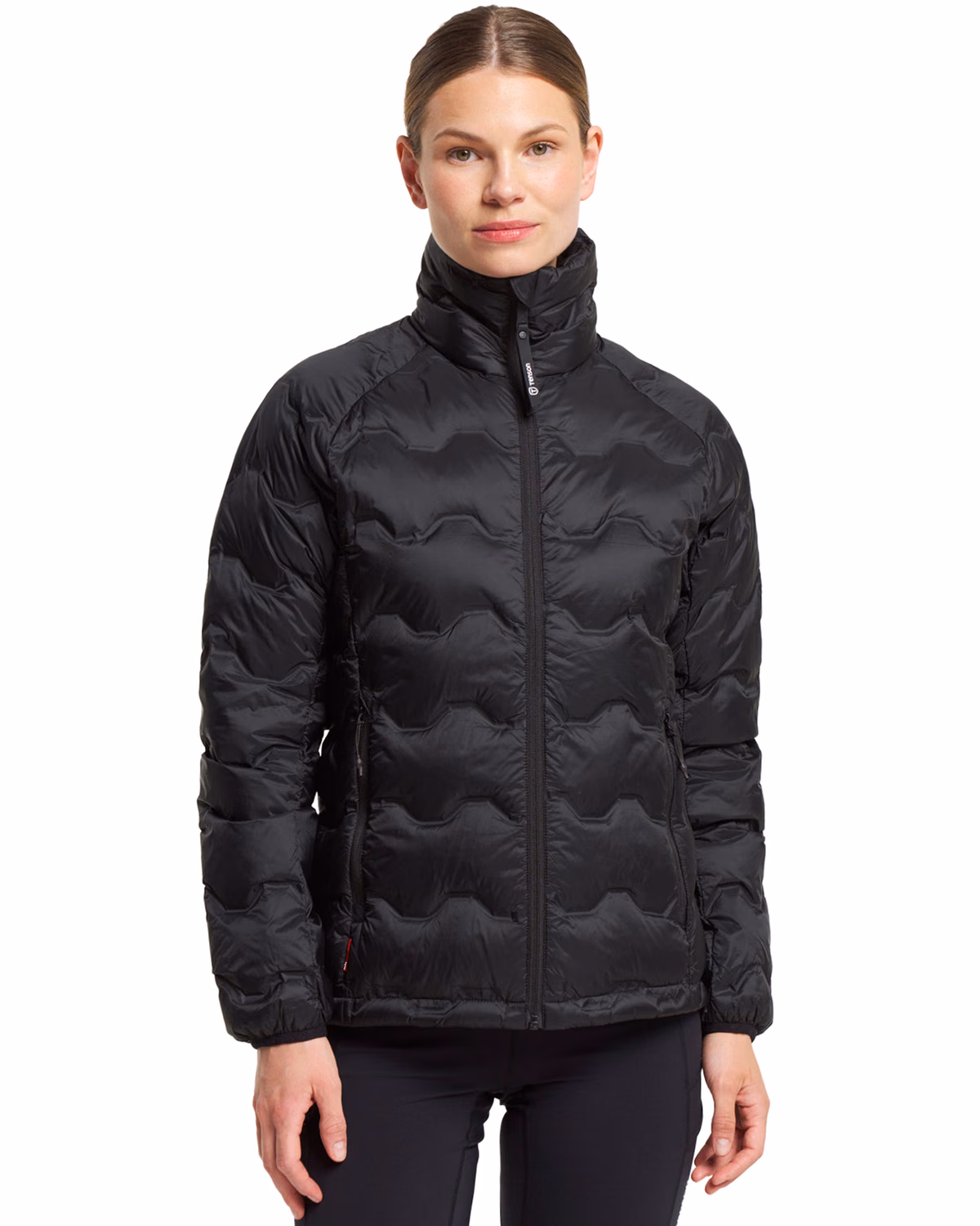 Custom Tenson Txlite Shibui Recycled Down Collar Womens Jacket — Tenson Black front