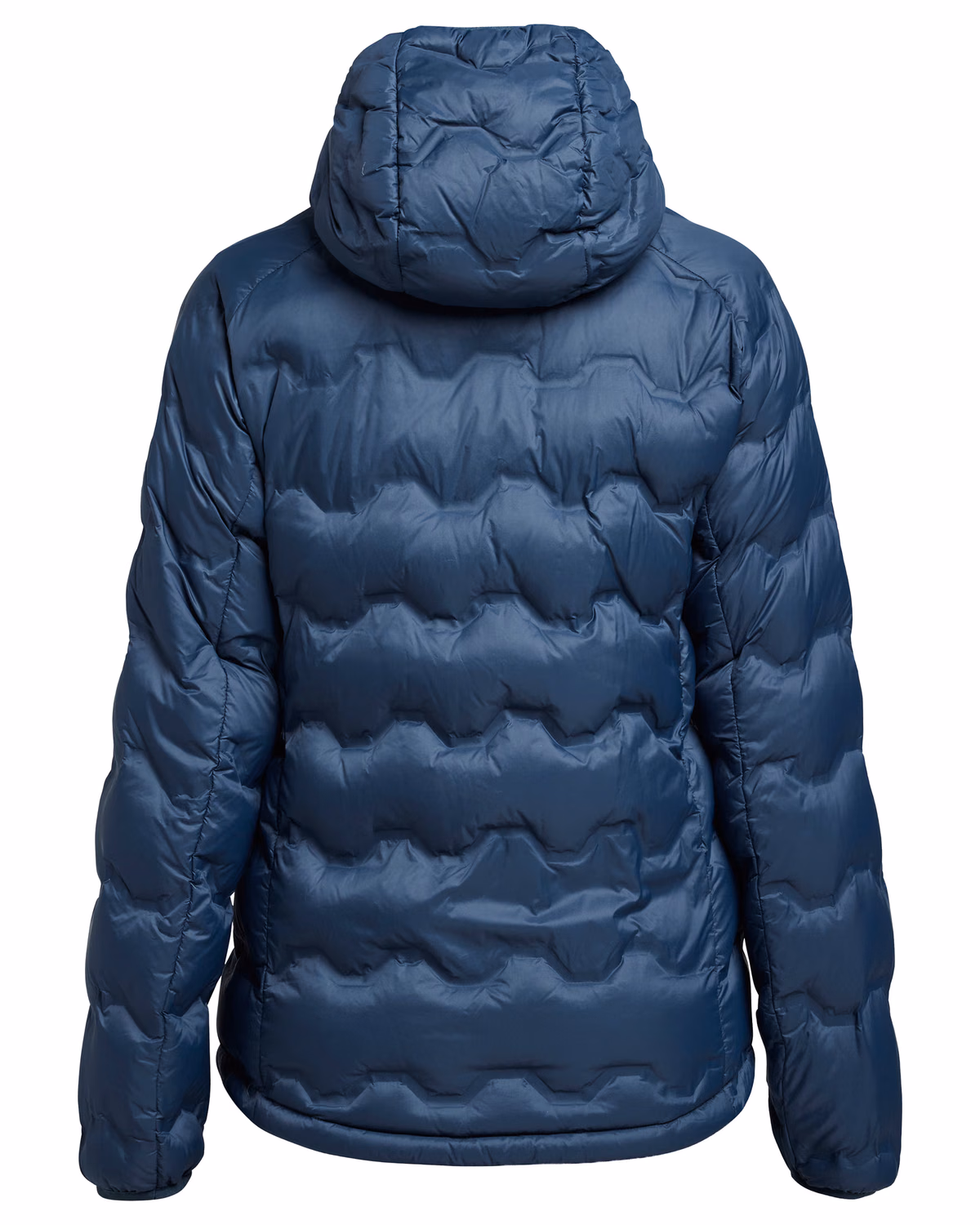 Custom Tenson Txlite Shibui Recycled Down Womens Hooded Jacket — Tenson Dusty Blue flat front