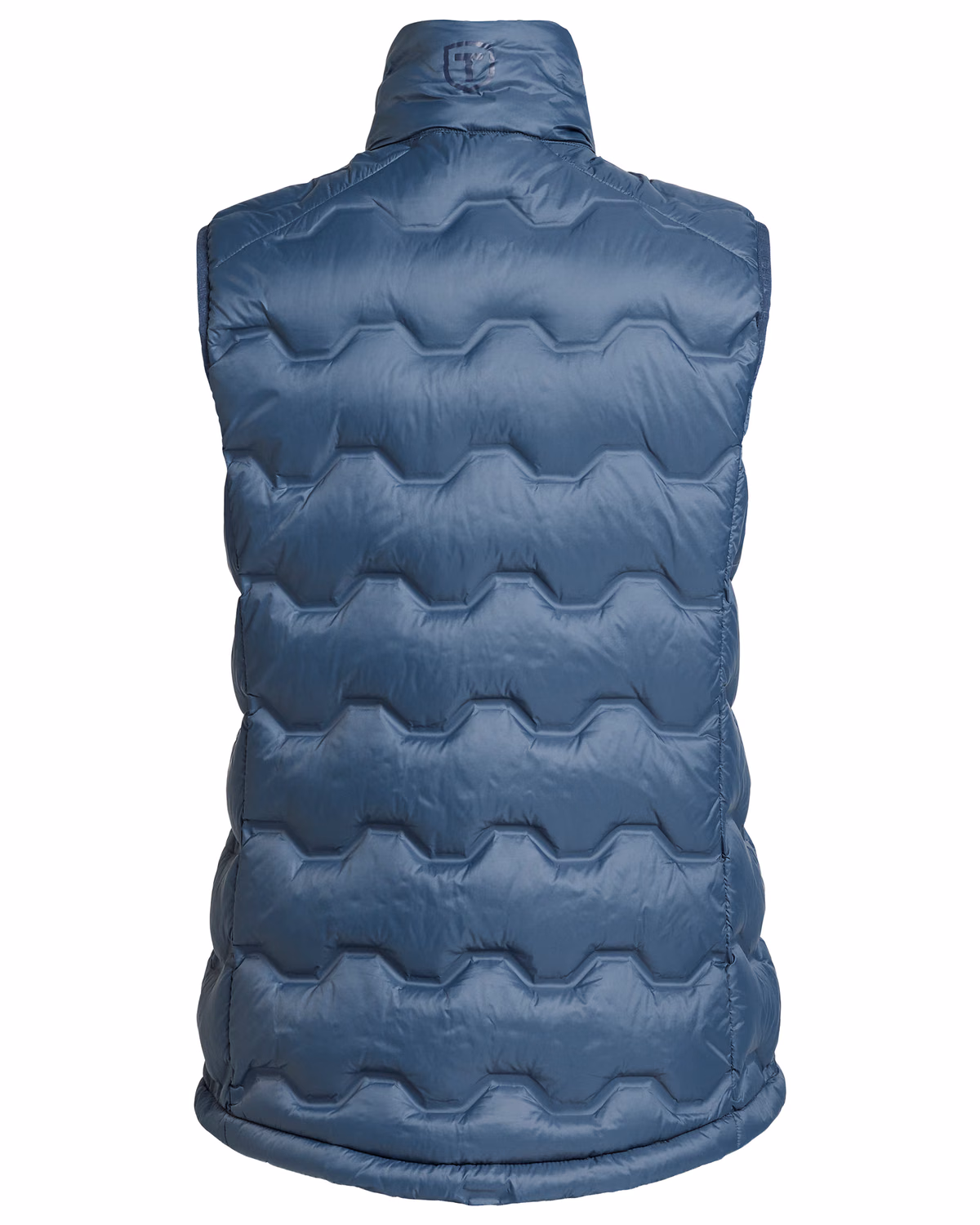 Custom Tenson Txlite Shibui Recycled Down Womens Vest — Tenson Dusty Blue flat front