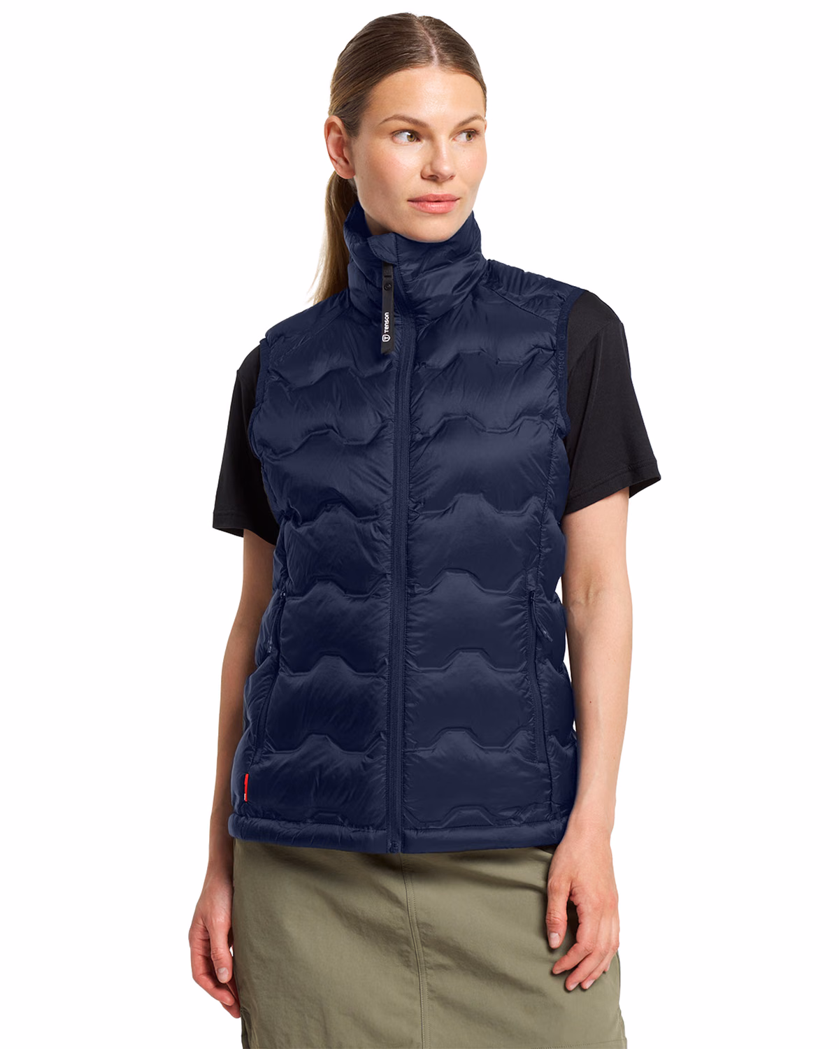 Custom Tenson Txlite Shibui Recycled Down Womens Vest — Tenson Dark Navy front
