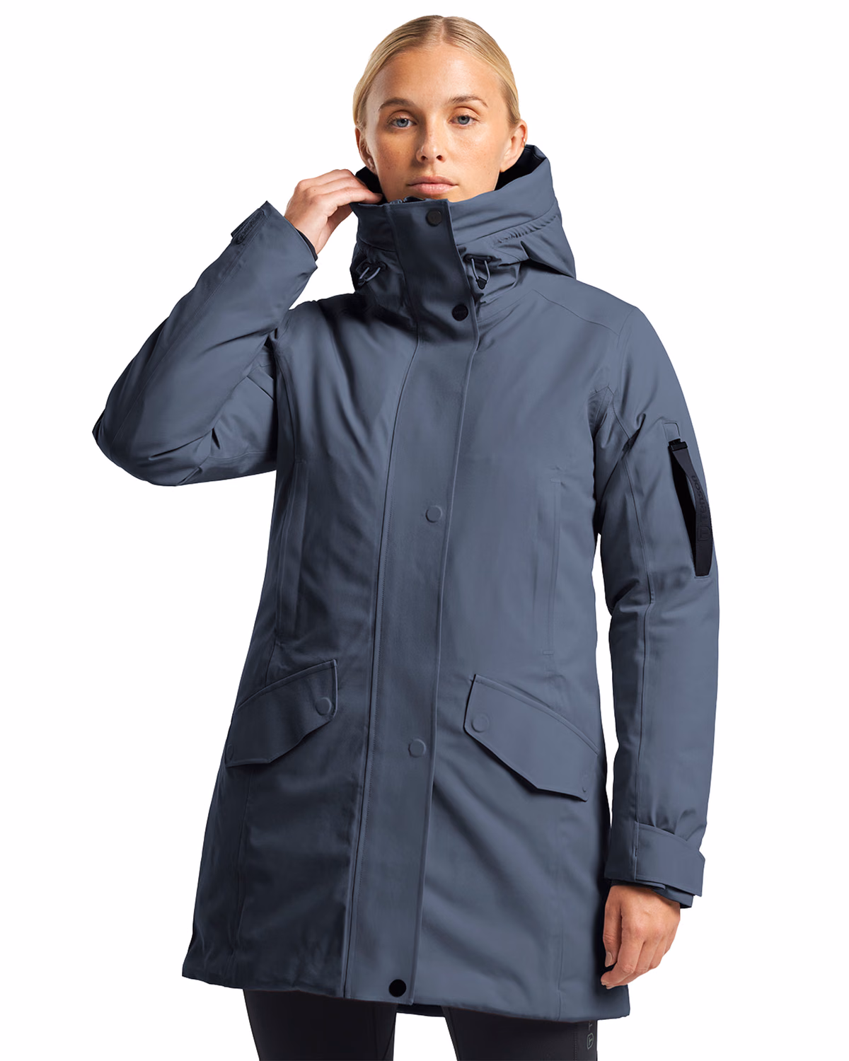 Custom Tenson Vision Recycled Insulated Waterproof Womens Parka — Tenson Dark Navy front