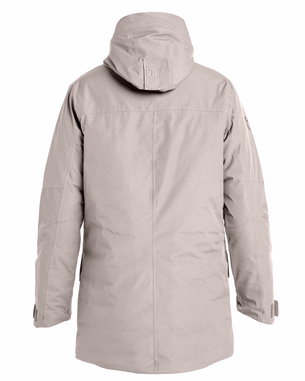 Custom Tenson Vision Recycled Insulated Waterproof Womens Parka — Tenson Light Taupe flat front