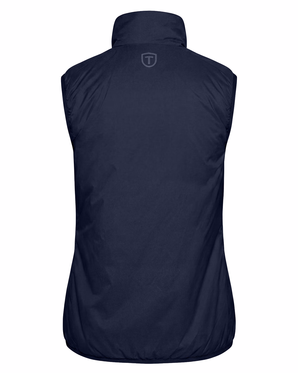 Custom Tenson Txlite Sky Recycled Womens Puffer Vest — Tenson Dark Navy flat front