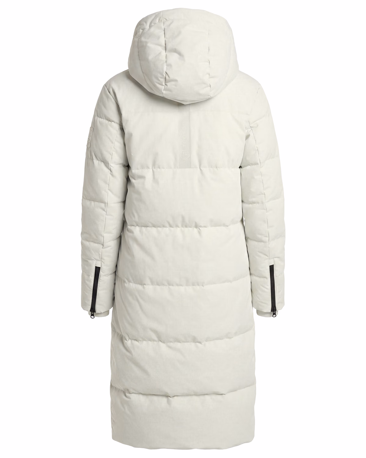 Custom Tenson Shanna Long Down Womens Puffer Coat — Tenson Light Khaki flat front