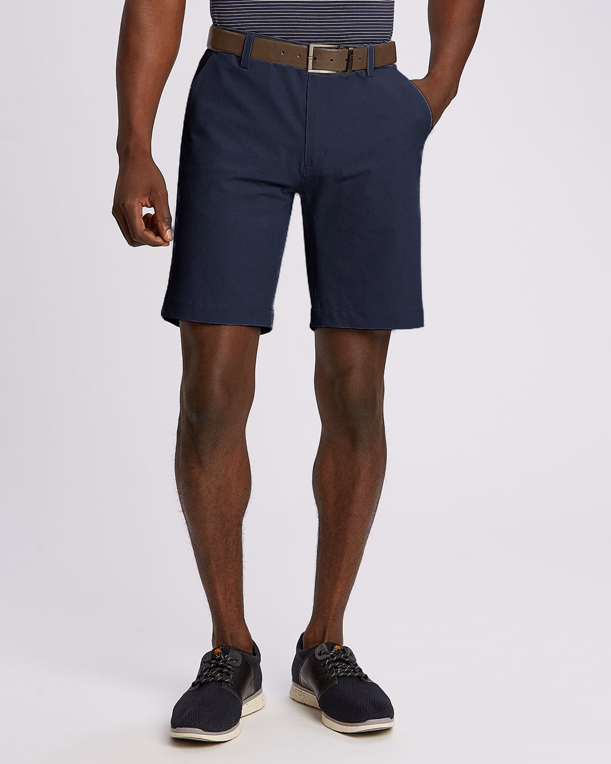 Custom Cutter & Buck Bainbridge Sport Technical Mens Short — Navy Blue front