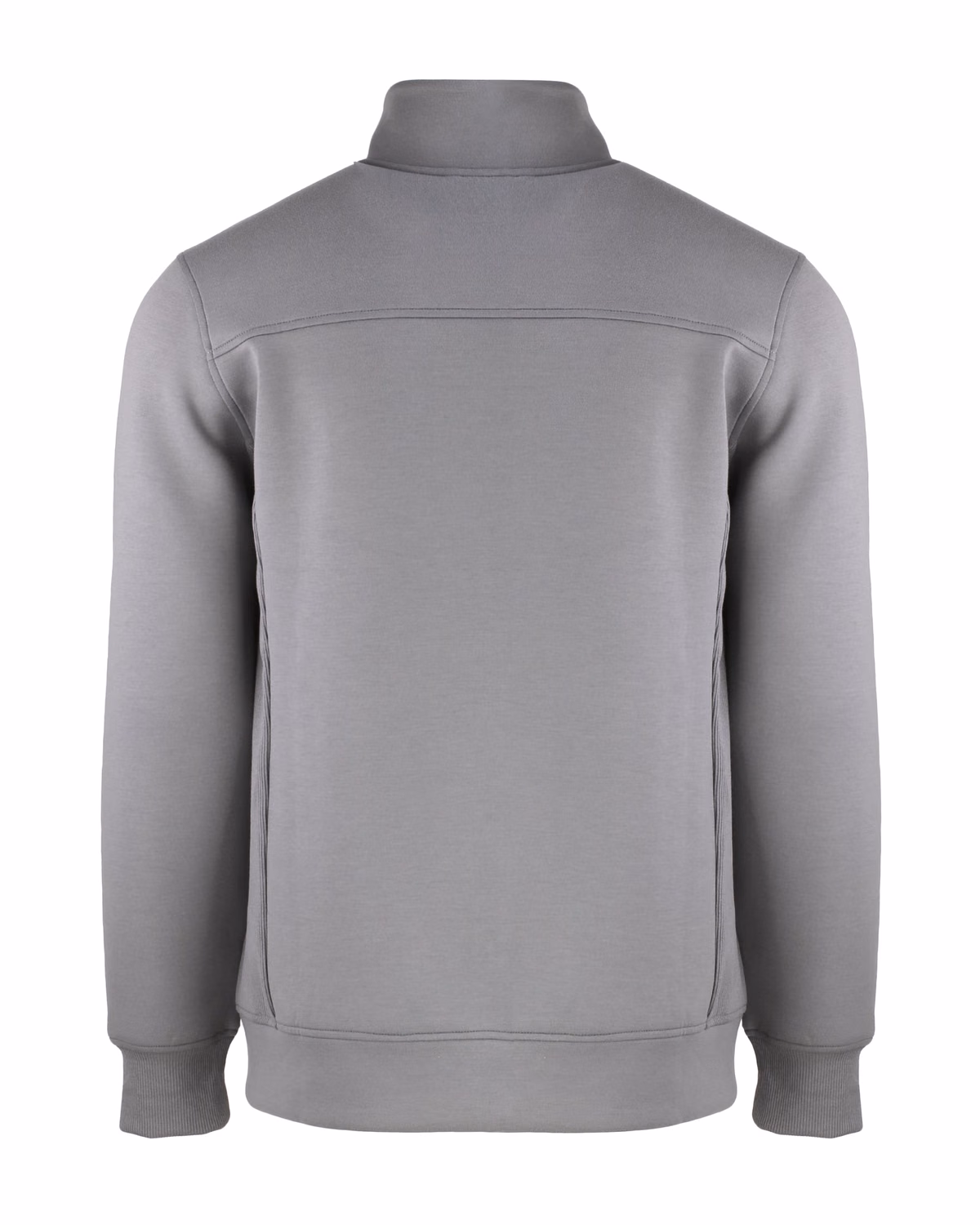 Custom Cutter & Buck Roam Recycled Buttery-Soft Knit Mens Full Zip Jacket — Elemental Grey flat front