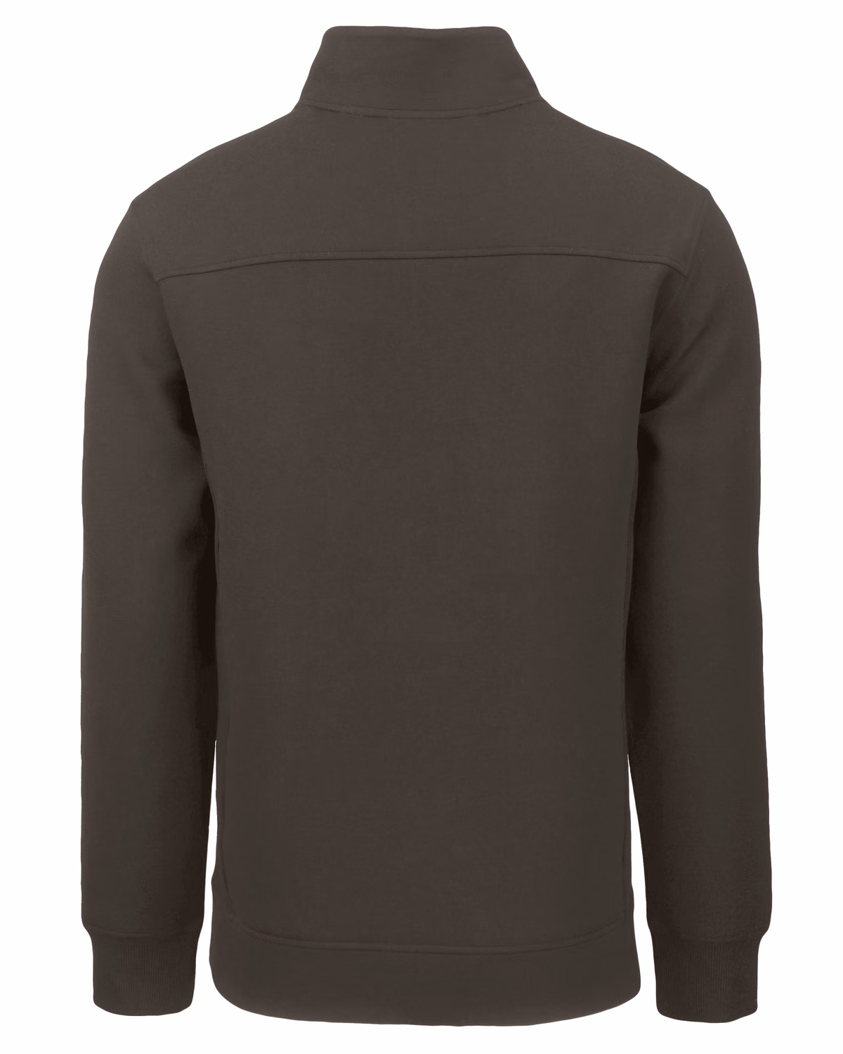 Custom Cutter & Buck Roam Recycled Buttery-Soft Knit Mens Quarter Zip Jacket — Poplar flat front