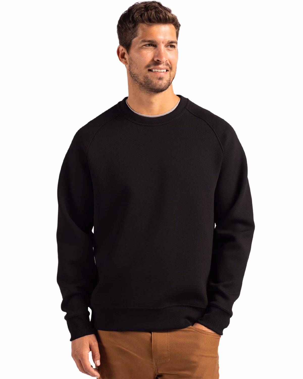 Custom Cutter & Buck Roam Recycled Buttery-Soft Knit Mens Crew Neck Pullover
