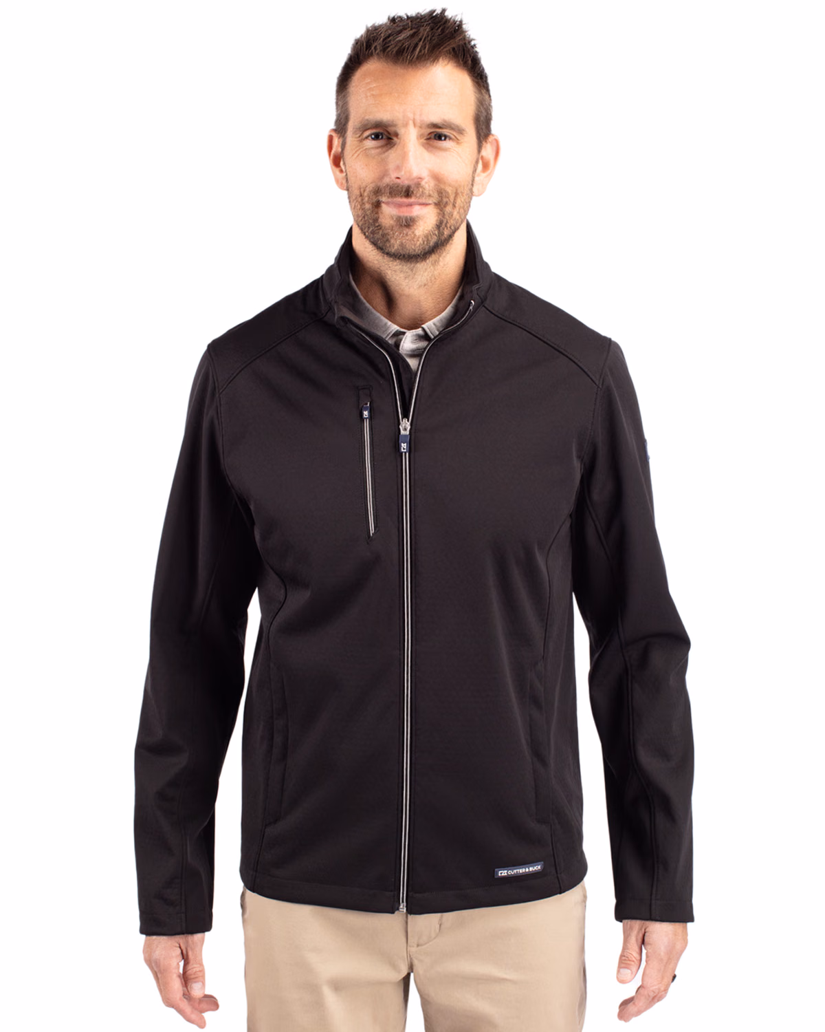 Custom Cutter & Buck Evoke Recycled Honeycomb Fleece Mens Full Zip Jacket
