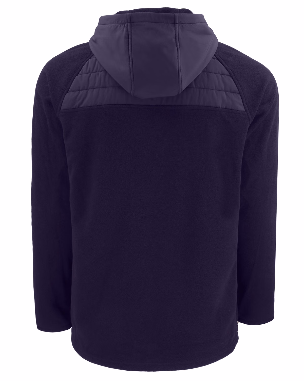Custom Cutter & Buck Woodland Epic Versatility Recycled Insulated Fleece Mens Full Zip Jacket — Black flat front