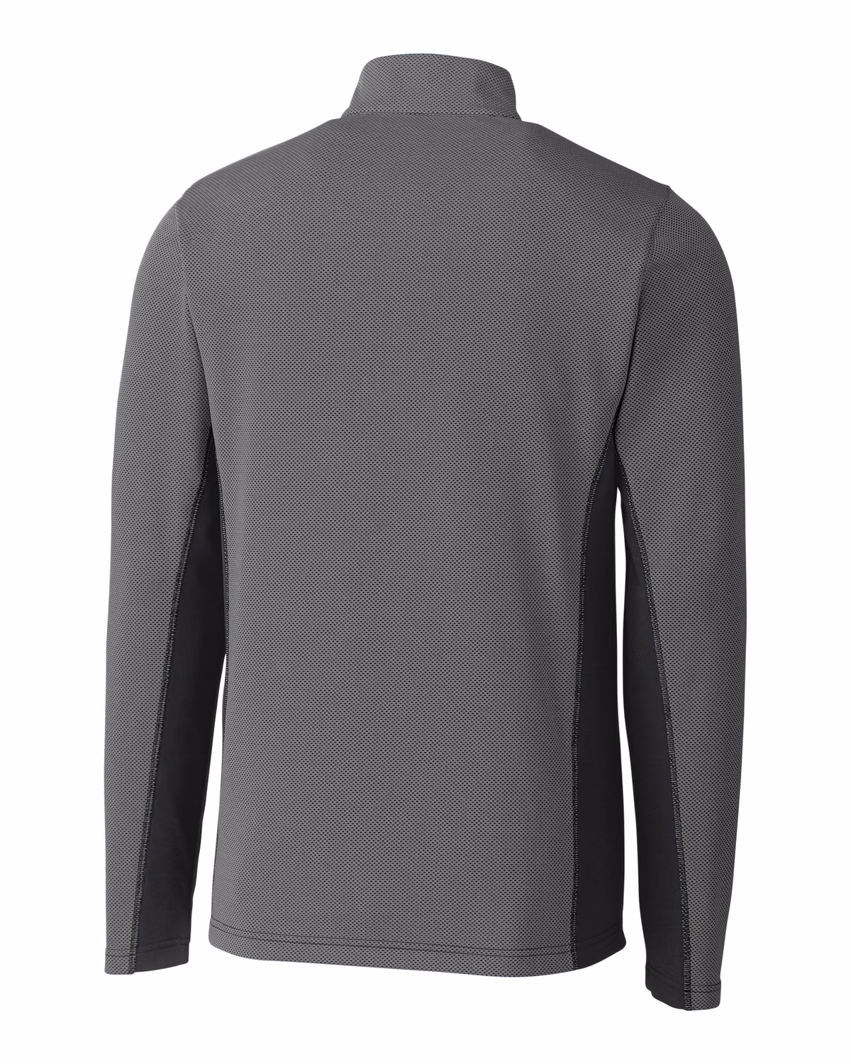 Custom Clique Ice Pique Colorblock Tech Mens Half Zip — Titan flat front