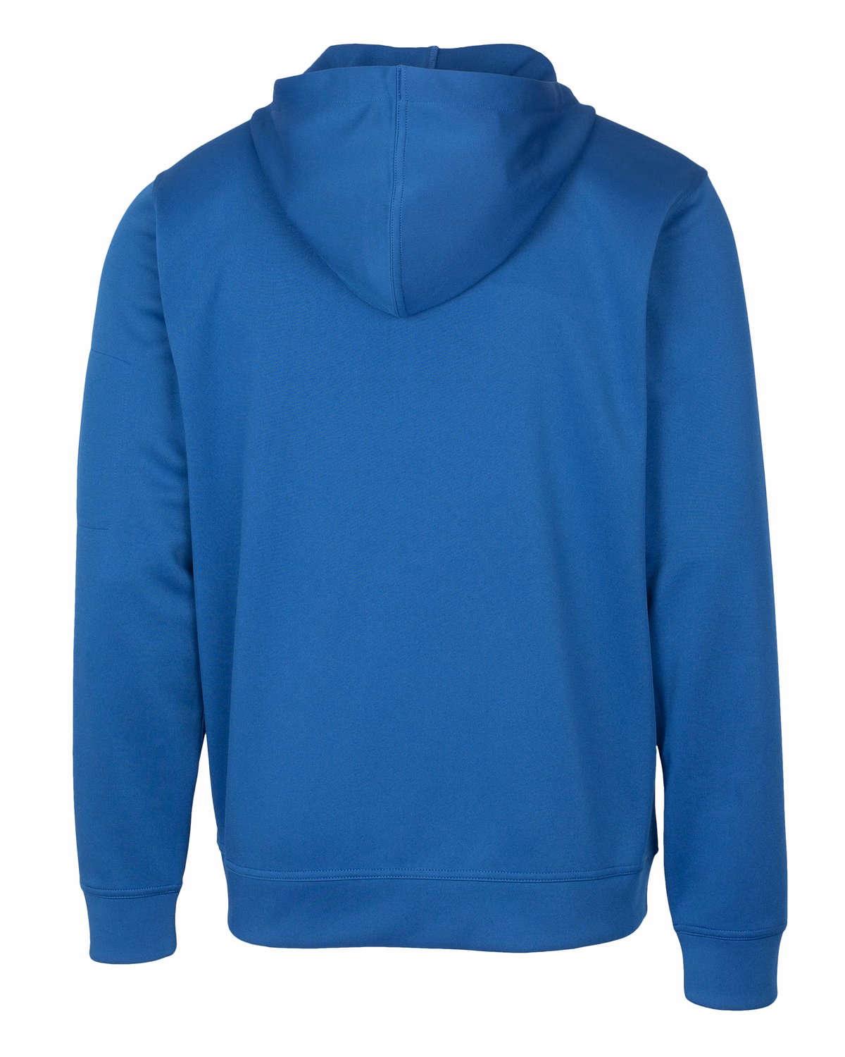 Custom Clique Lift Solution-dyed Performance Unisex Full Zip Hooded Sweatshirt — Royal Blue flat front