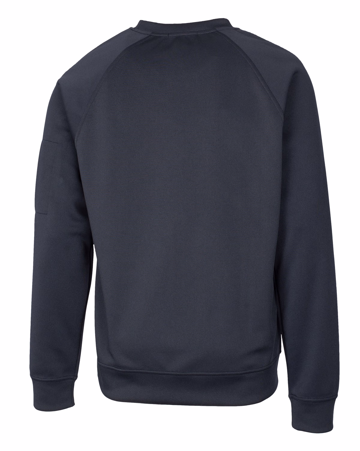 Custom Clique Lift Solution-dyed Performance Unisex Crewneck Sweatshirt — Navy flat front