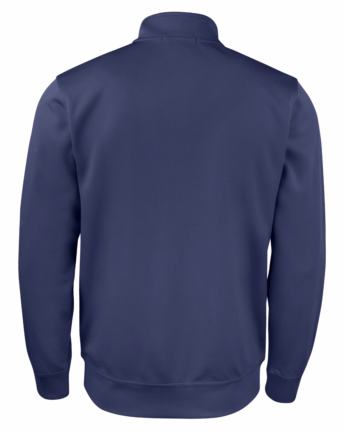 Custom Clique Lift Solution-dyed Performance Unisex Full Zip Sweatshirt — Navy flat front