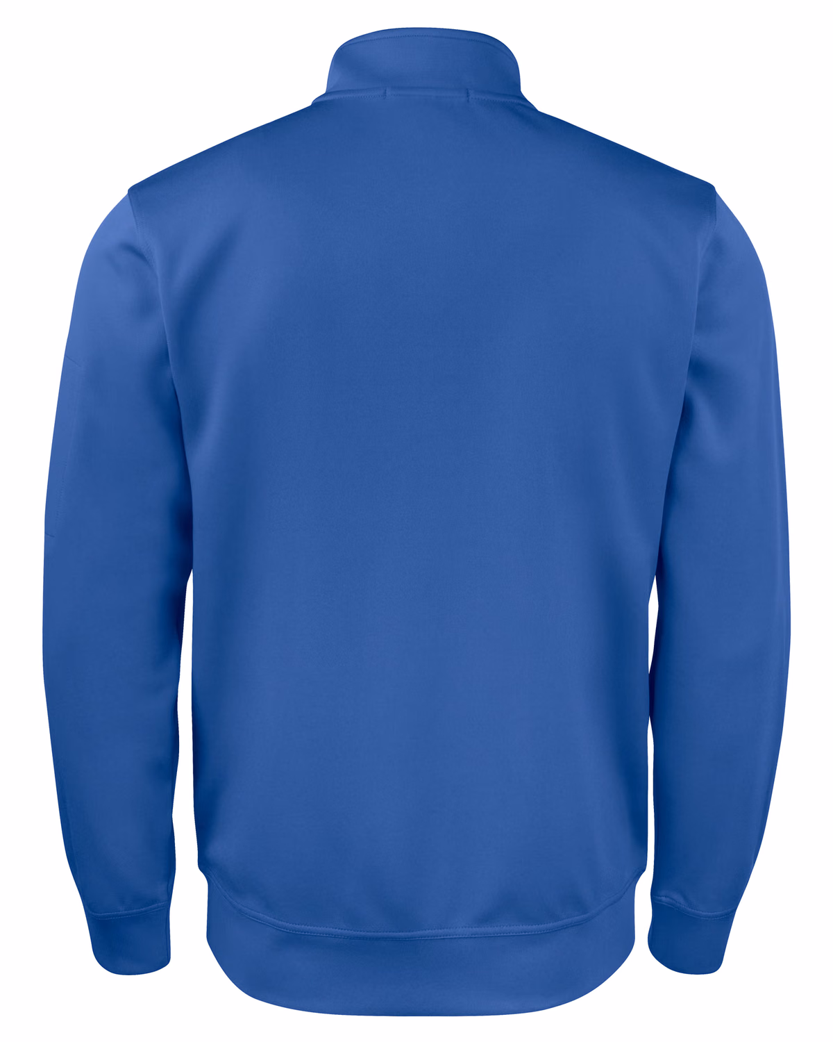 Custom Clique Lift Solution-dyed Performance Unisex Full Zip Sweatshirt — Royal Blue flat front