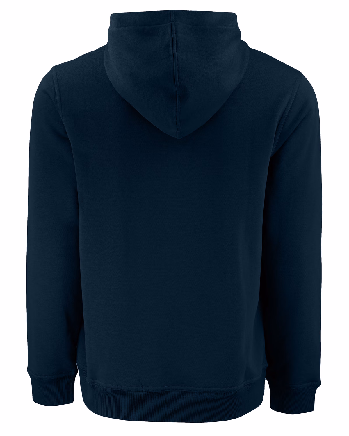 Custom Clique Drive Recycled Unisex Full Zip Hooded Sweatshirt — Dark Navy flat front